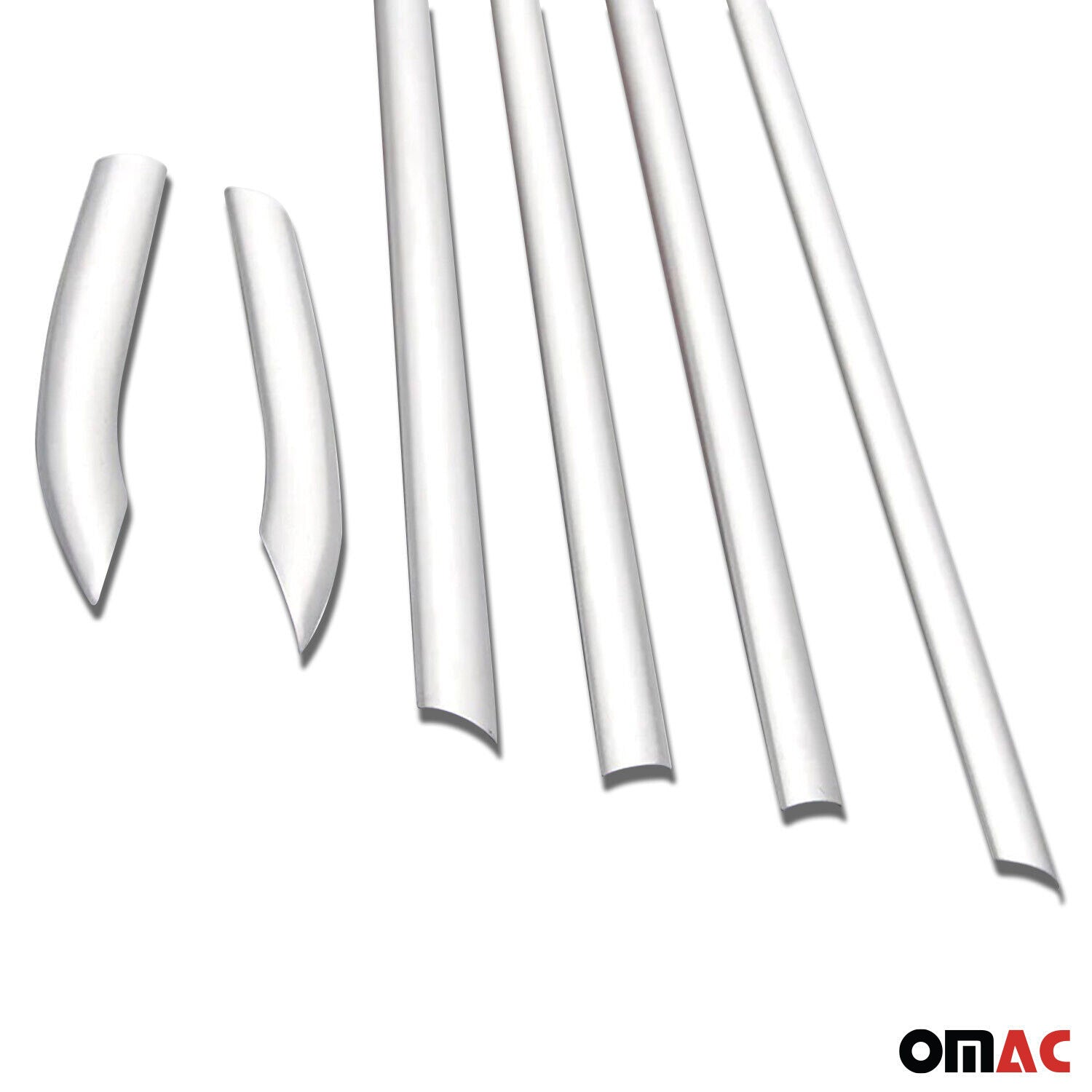 2011-2019 Ford Fiesta Window Molding Trim Streamer Stainless Steel Silver 8 Pcs