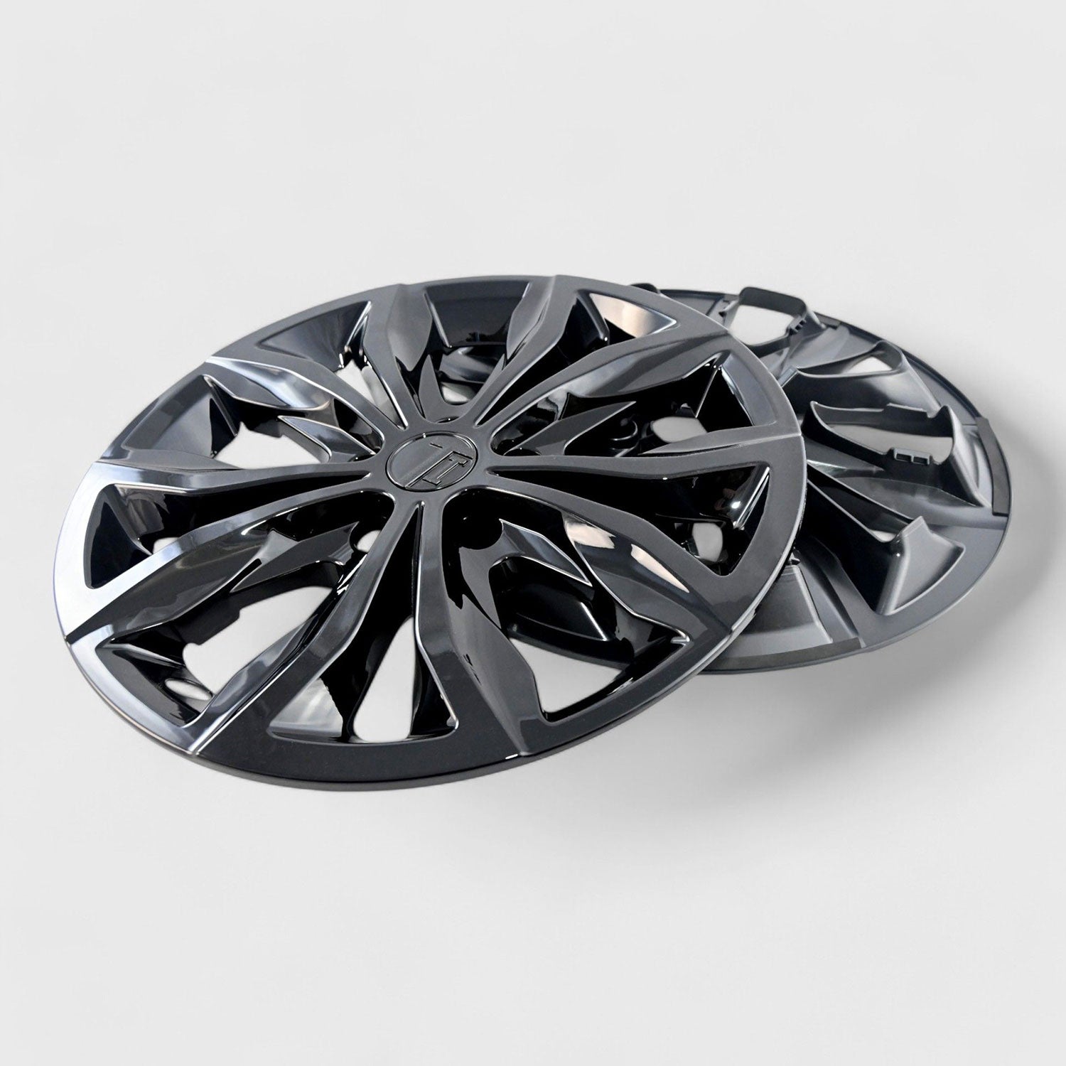 2019-2024 Chevrolet Malibu Wheel Cover Hubcaps Set Gloss Black 8Pcs ABS Plastic