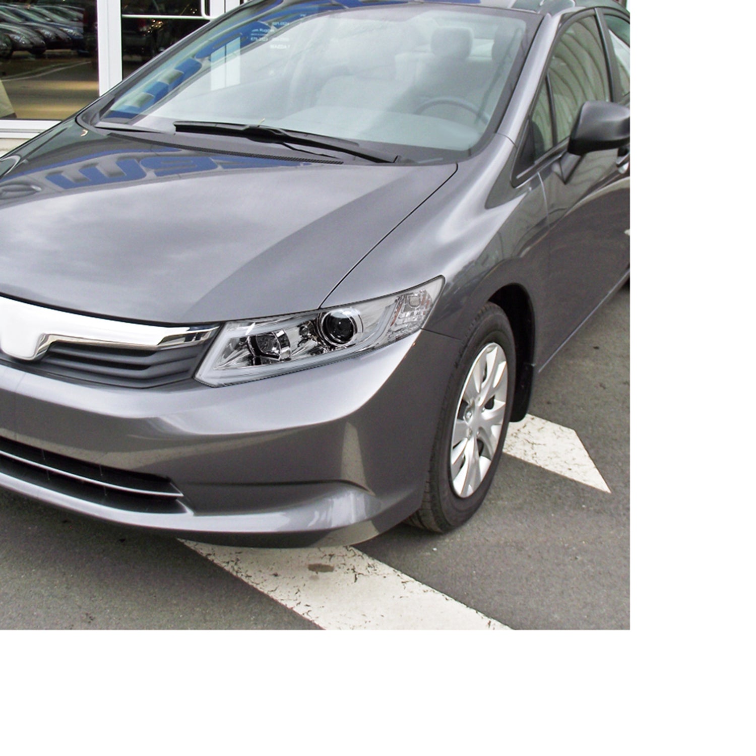 2012-2013 Honda Civic Coupe/ 12-2015 Civic Sedan LED Bar Headlights Chrome