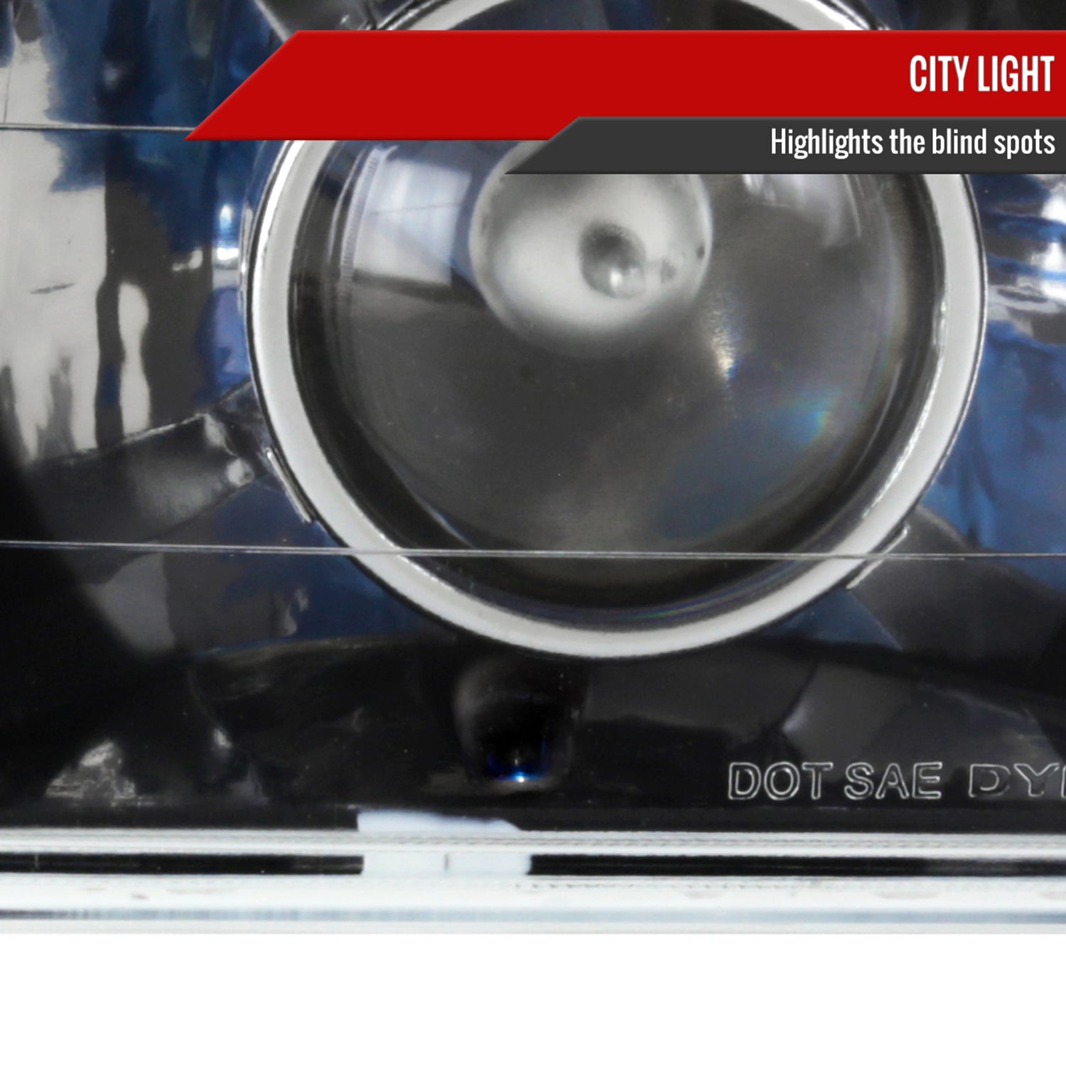 Universal 4"x6" H4 Projector Headlights Matte Black Housing/Glass Lens