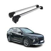 Alu Roof Racks Cross Bars Carrier for Hyundai Tucson 4.gen 2022-2026 Gray 2x