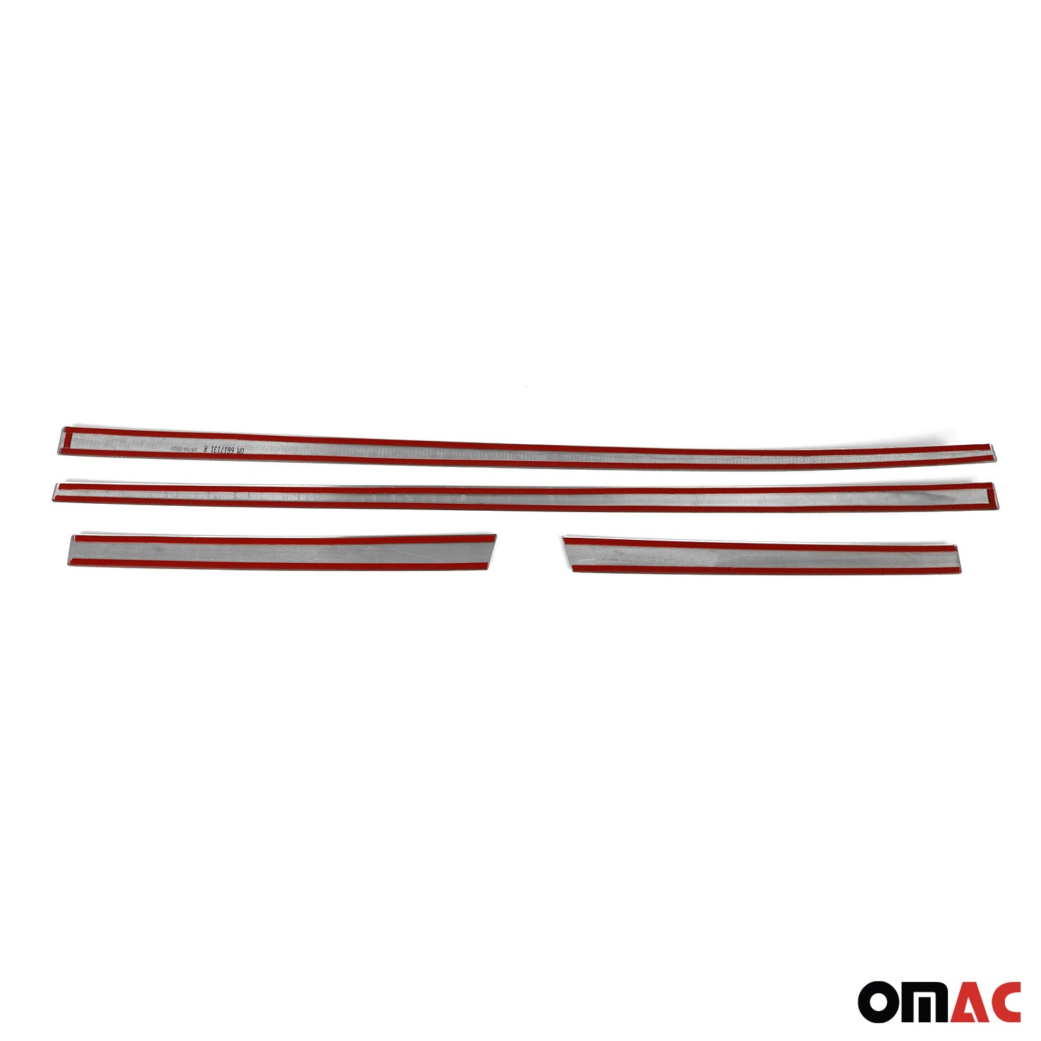 2007-2012 Dodge Nitro Side Door Molding Trim Skirt Garnish Stainless Steel Silver 4Pcs