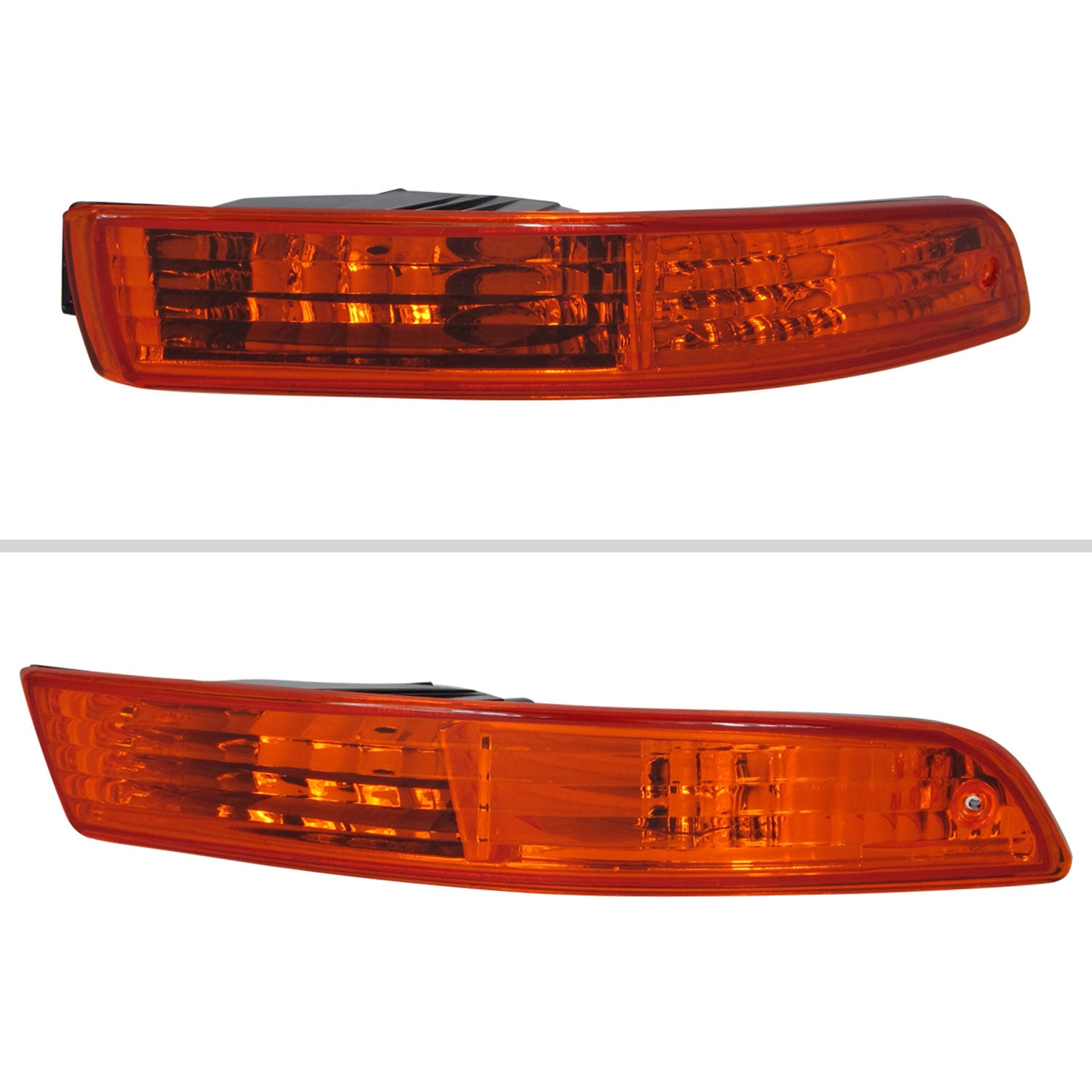 1994-1997 Accura Integra Bumper Lights Chrome Housing/Amber Lens