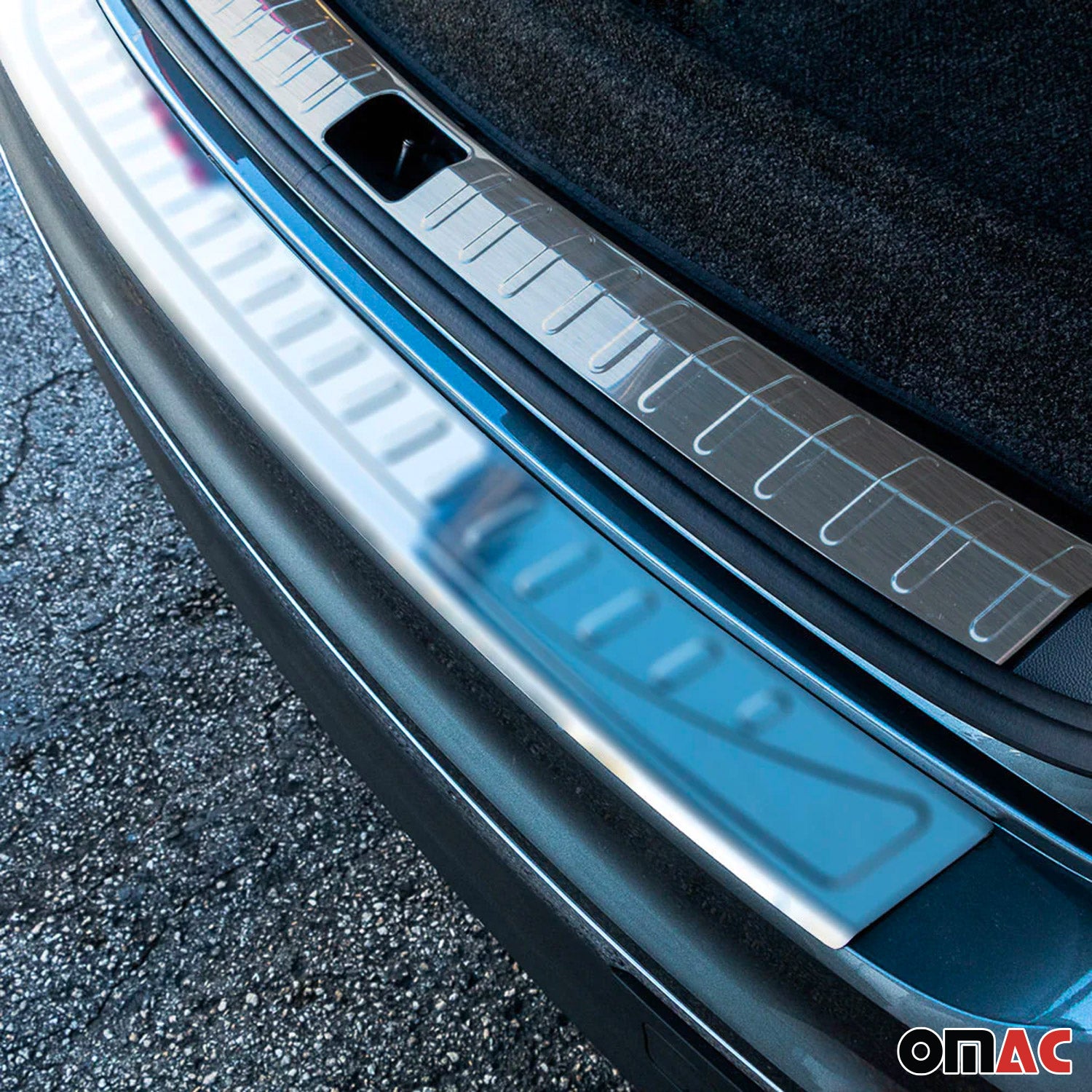 2018-2024 VW Tiguan Trunk Sill Cover Bumper Guard Protector Stainless Steel Brushed