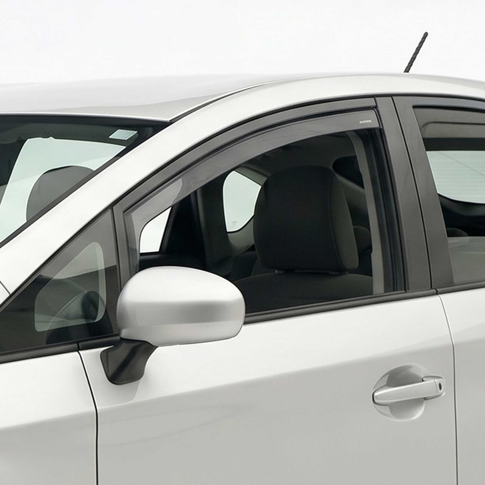 2010-2015 Toyota Prius Window Visor Vent Rain Deflector 2Pcs Smoke