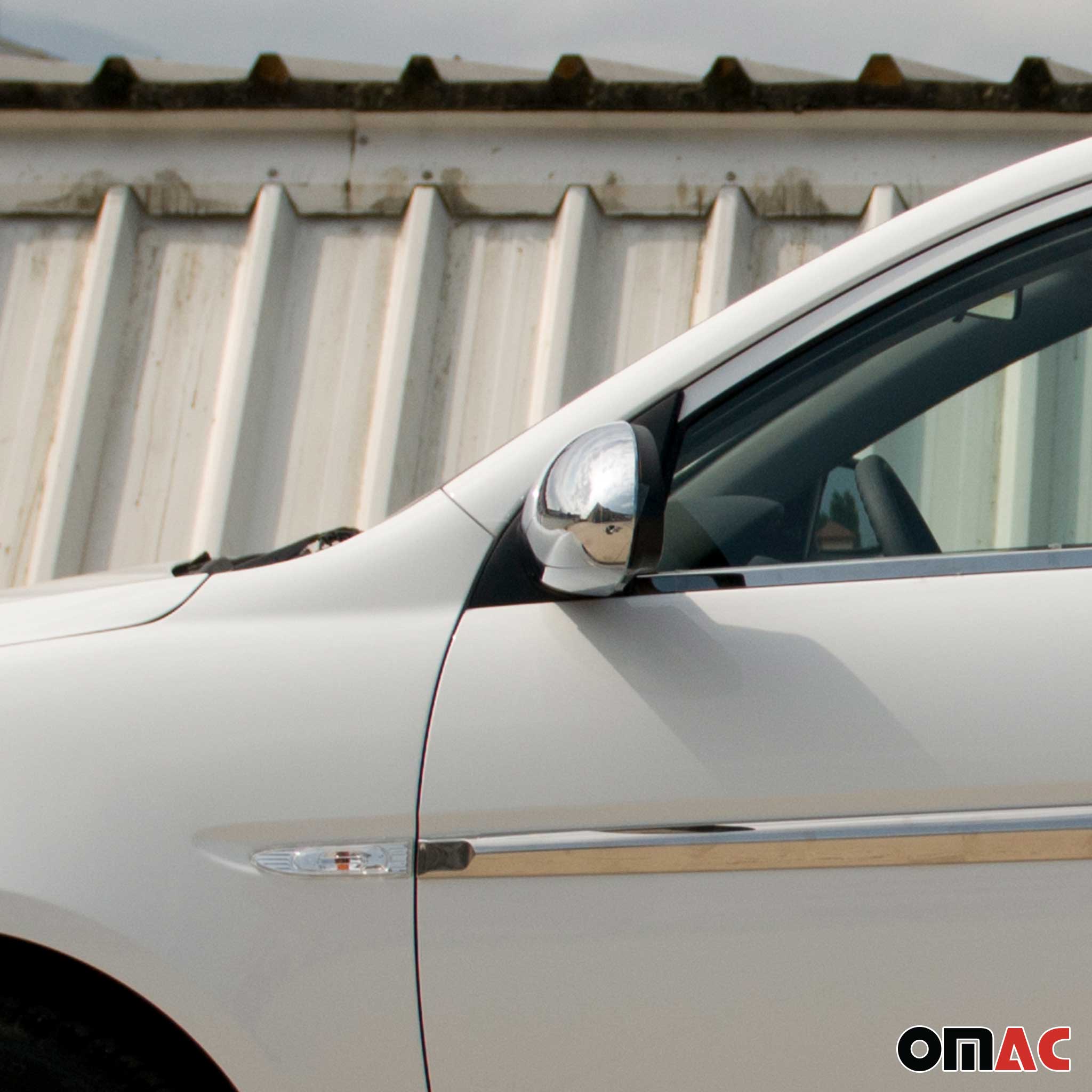 2006-2011 Hyundai Accent Side Mirror Cover Caps Chrome Silver 2 Pcs