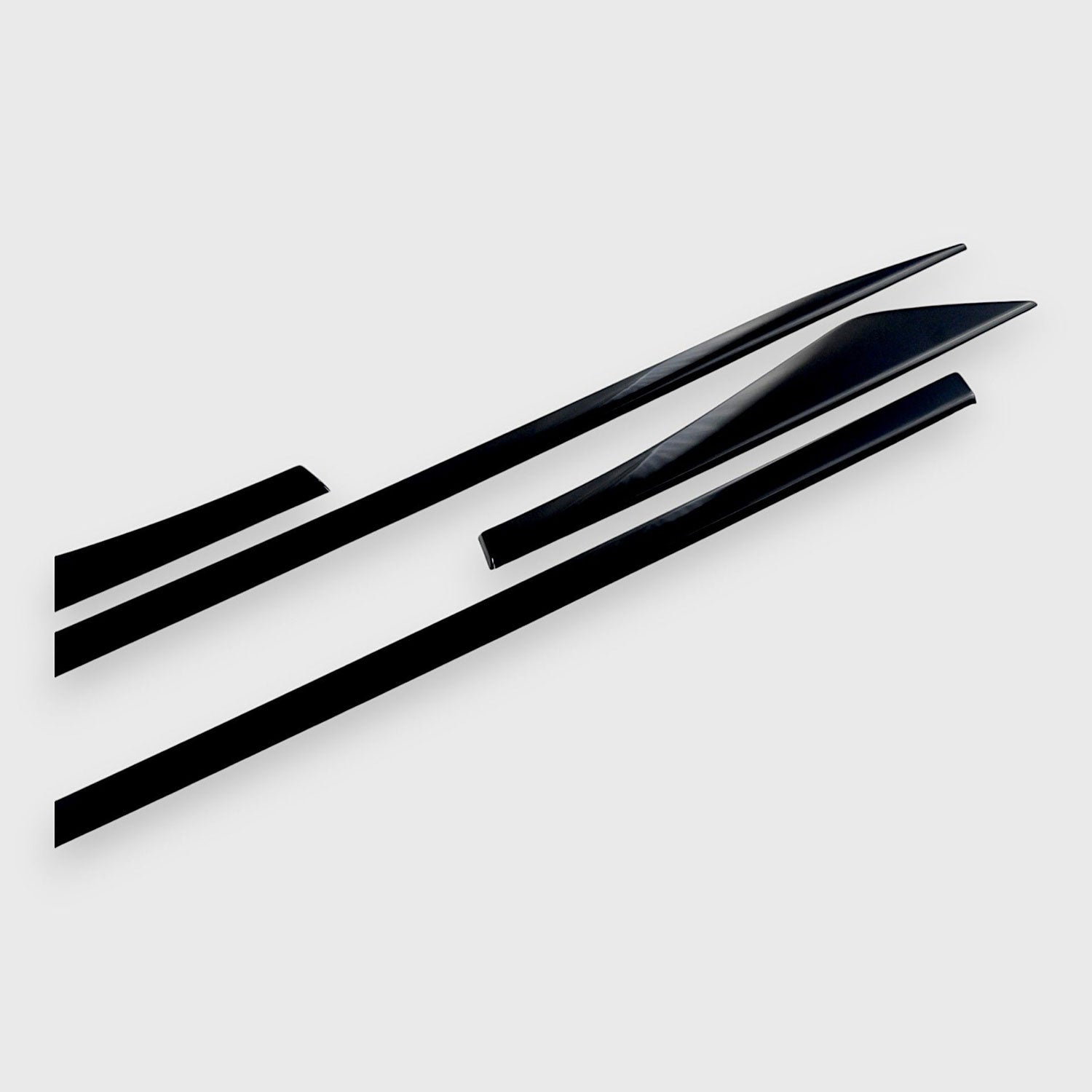 2021-2025 Nissan Rogue Side Door Molding Trim Set Gloss Black 4Pcs ABS Plastic