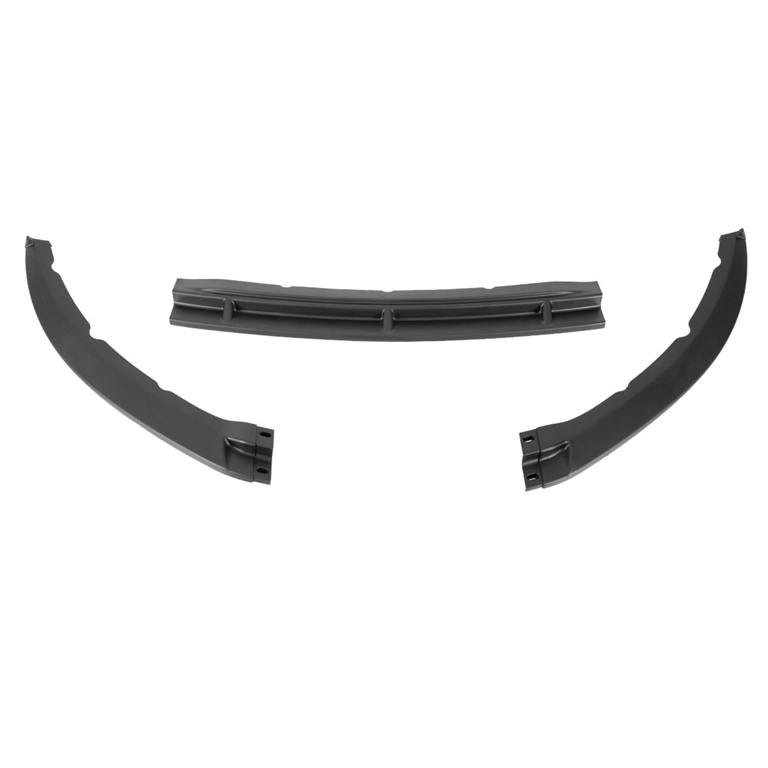 2013-2014 Ford Mustang Matte Black 3Pcs Front Bumper Lip Splitter Kit