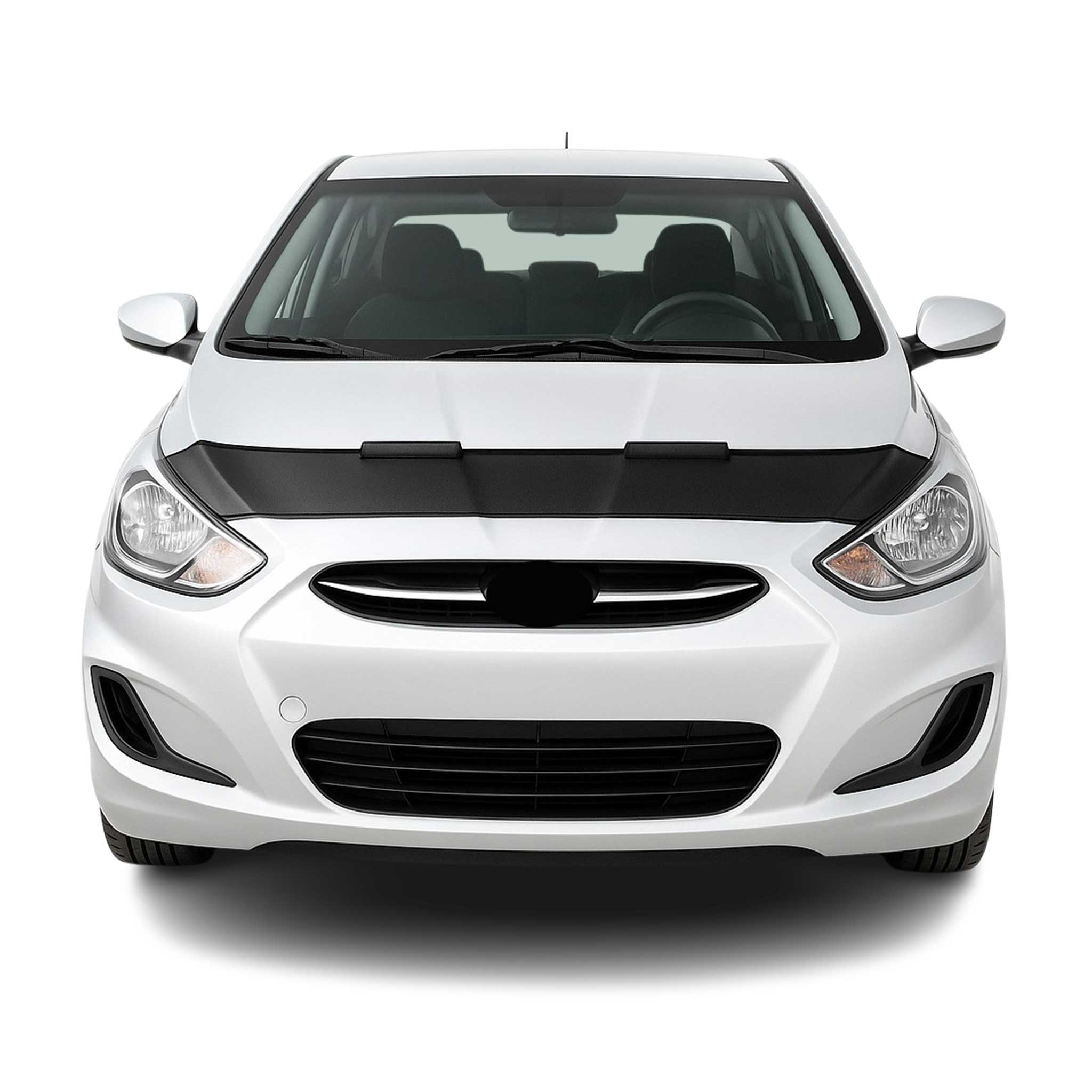 2011-2018 Hyundai Accent Blue Car Bonnet Mask Hood Bra Black 1 Pc