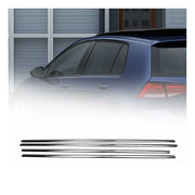 2015-2021 VW Golf Mk7 Window Molding Trim Streamer Stainless Steel Dark 4Pcs
