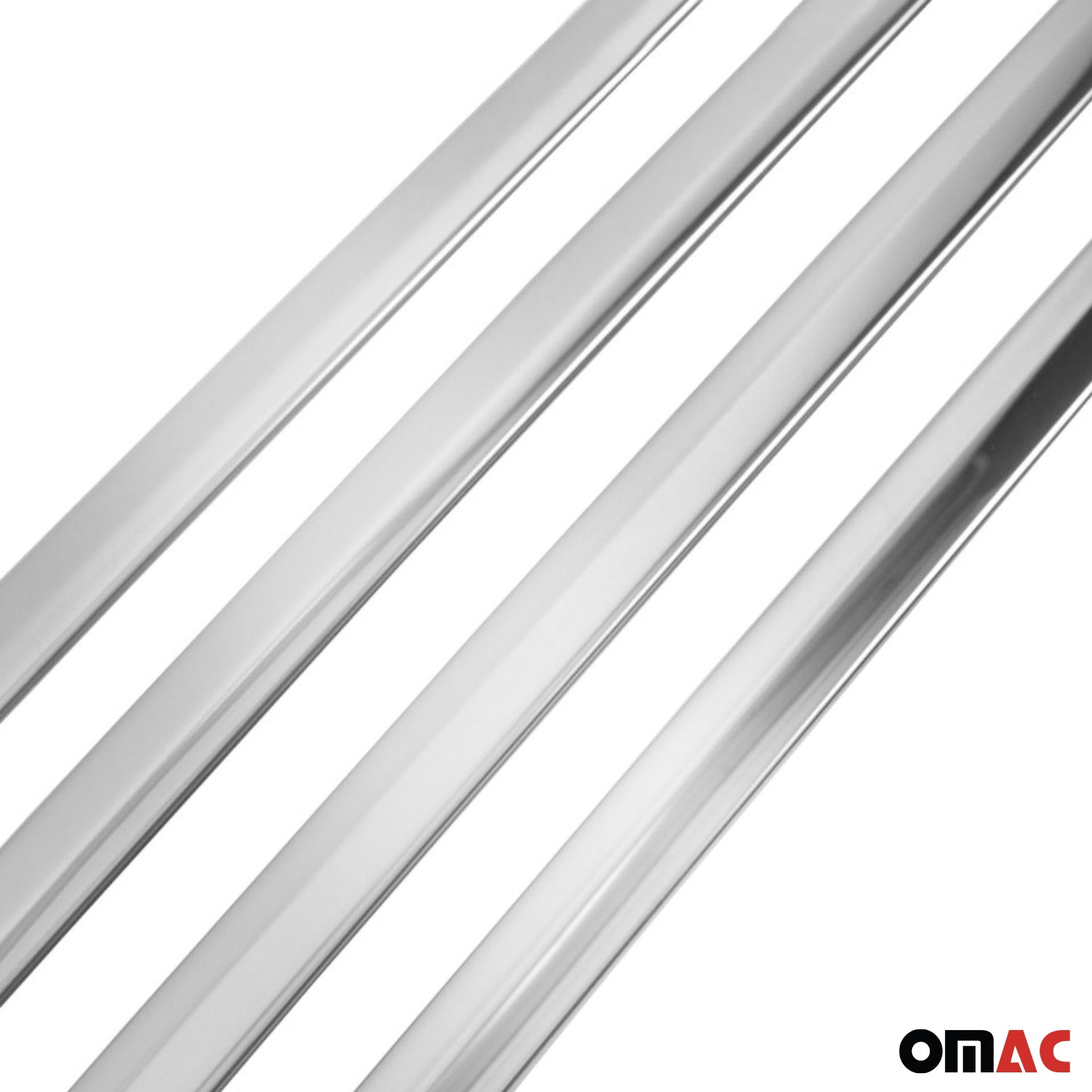 2018-2024 VW Tiguan Allspace Side Door Molding Trim Stainless Steel Silver 4x