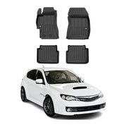 2008-2014 Subaru Impreza WRX Premium Floor Mats Liners Full Set All Weather Heavy Duty