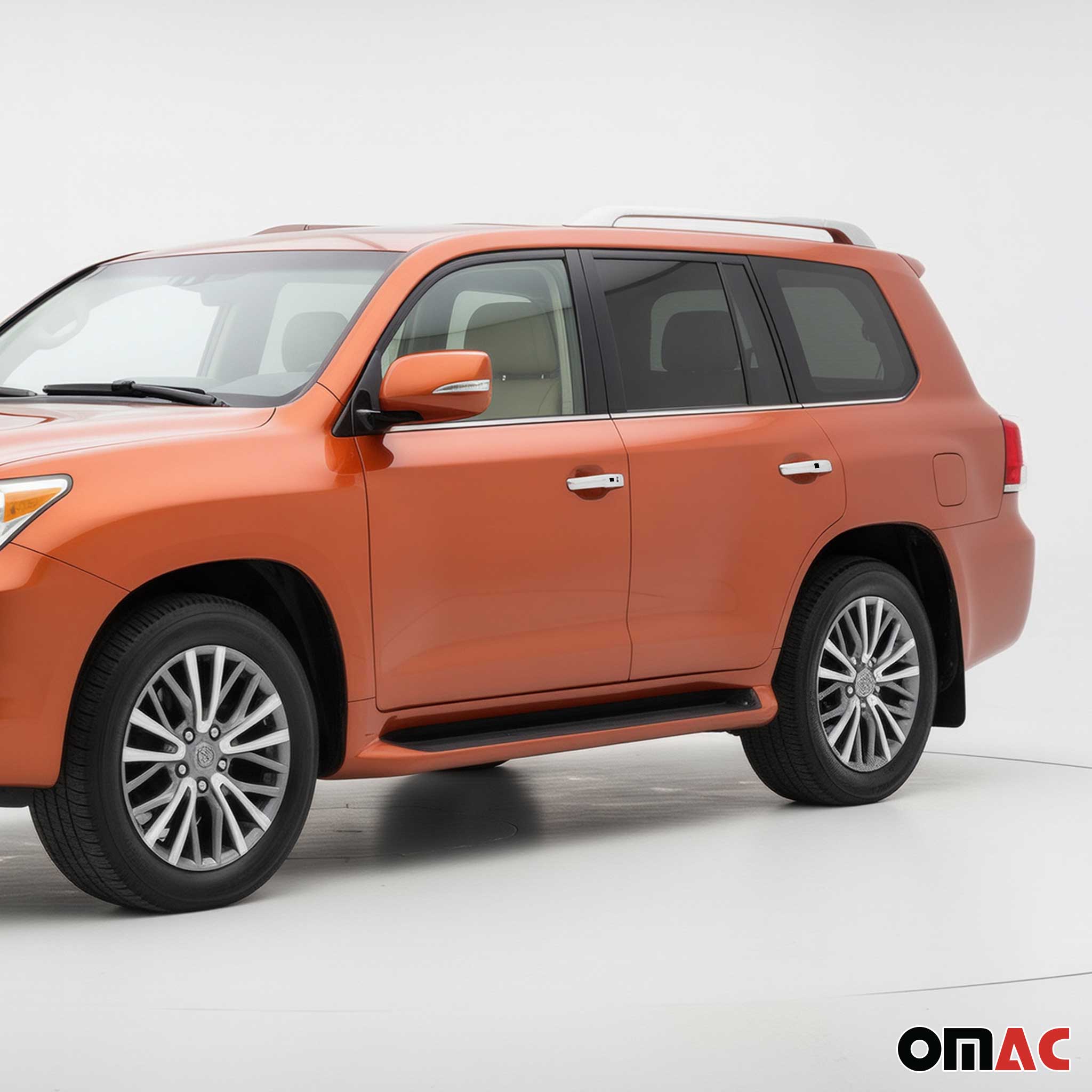 2008-2015 Lexus LX 570 Car Door Handle Cover Protector Stainless Steel Chrome 8 Pcs