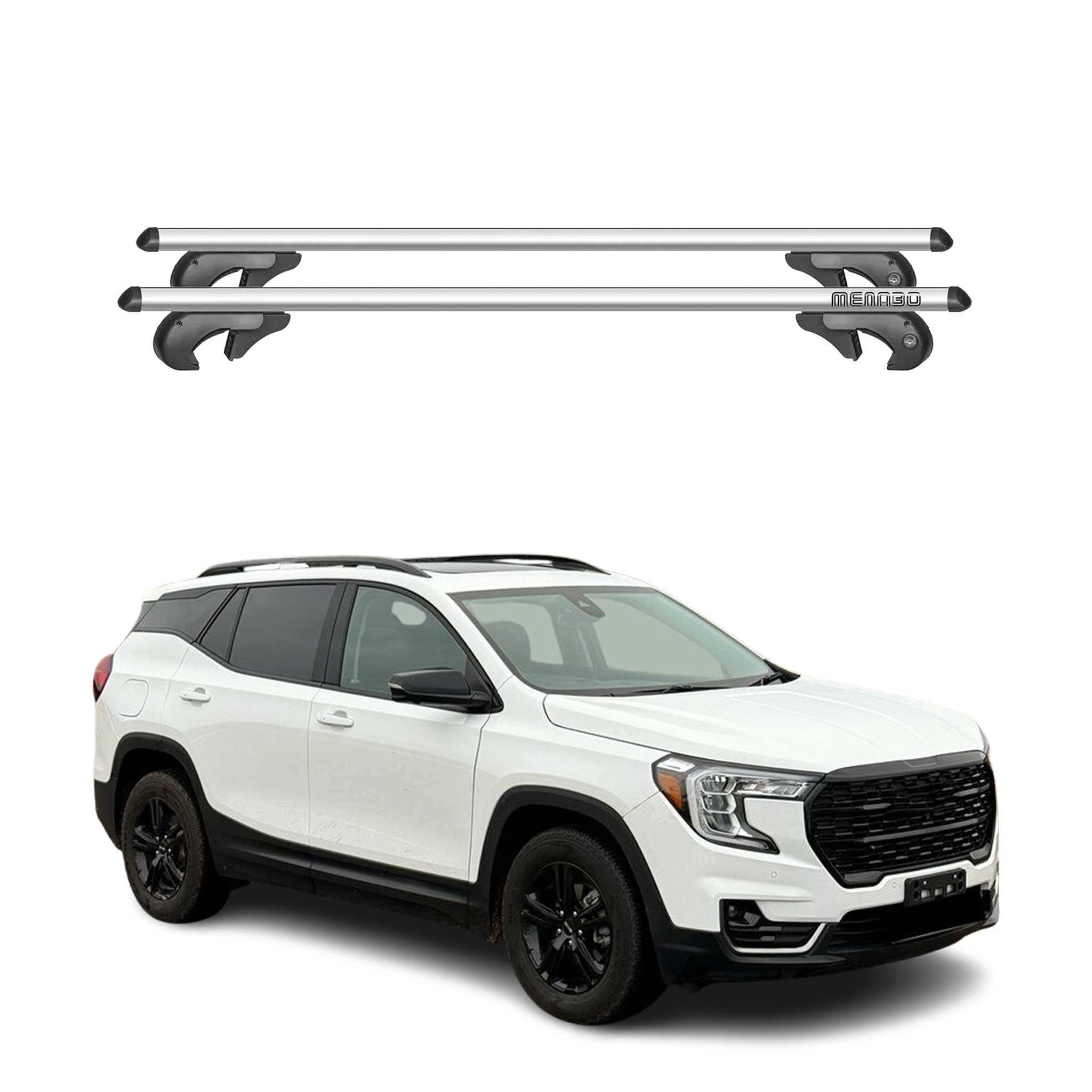 2018-2024 GMC Terrain Roof Rack Cross Bars Silver