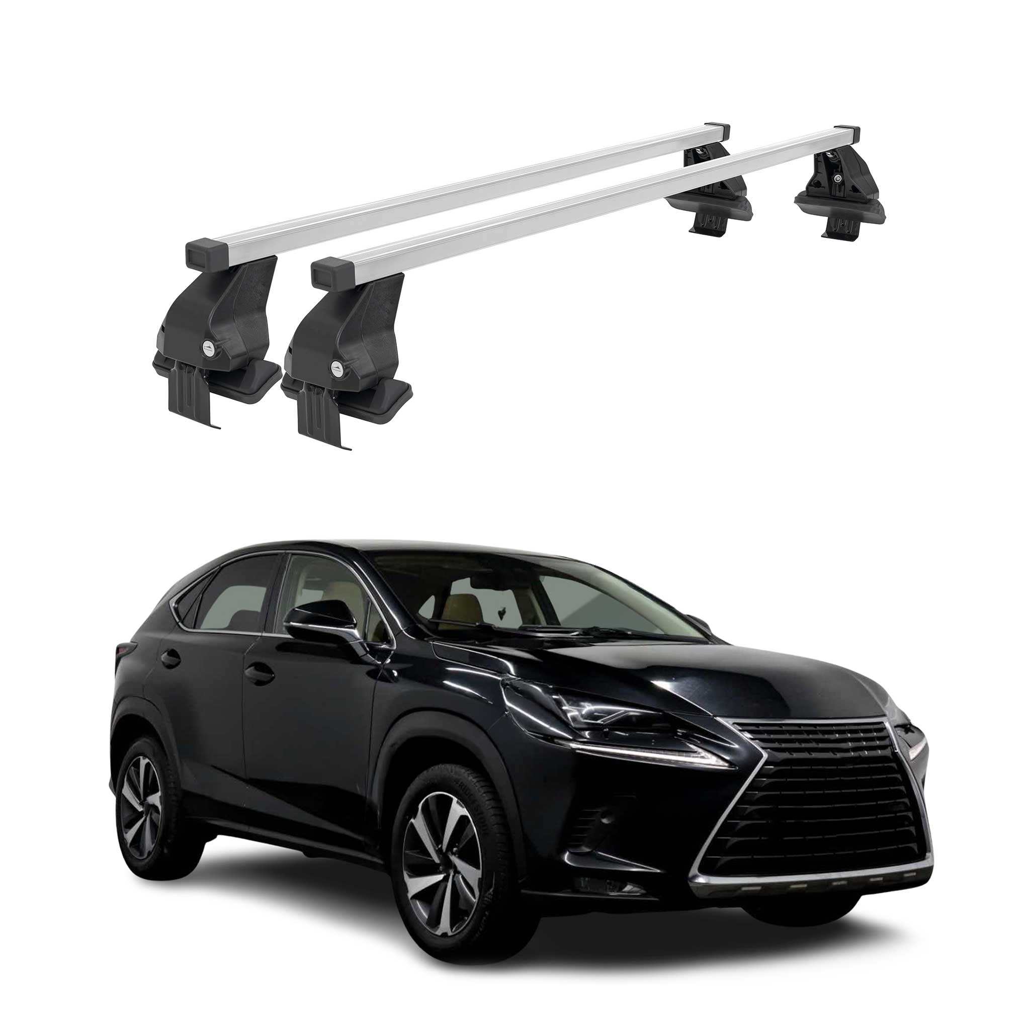 2015-2021 Lexus NX Roof Rack Cross Bars Silver