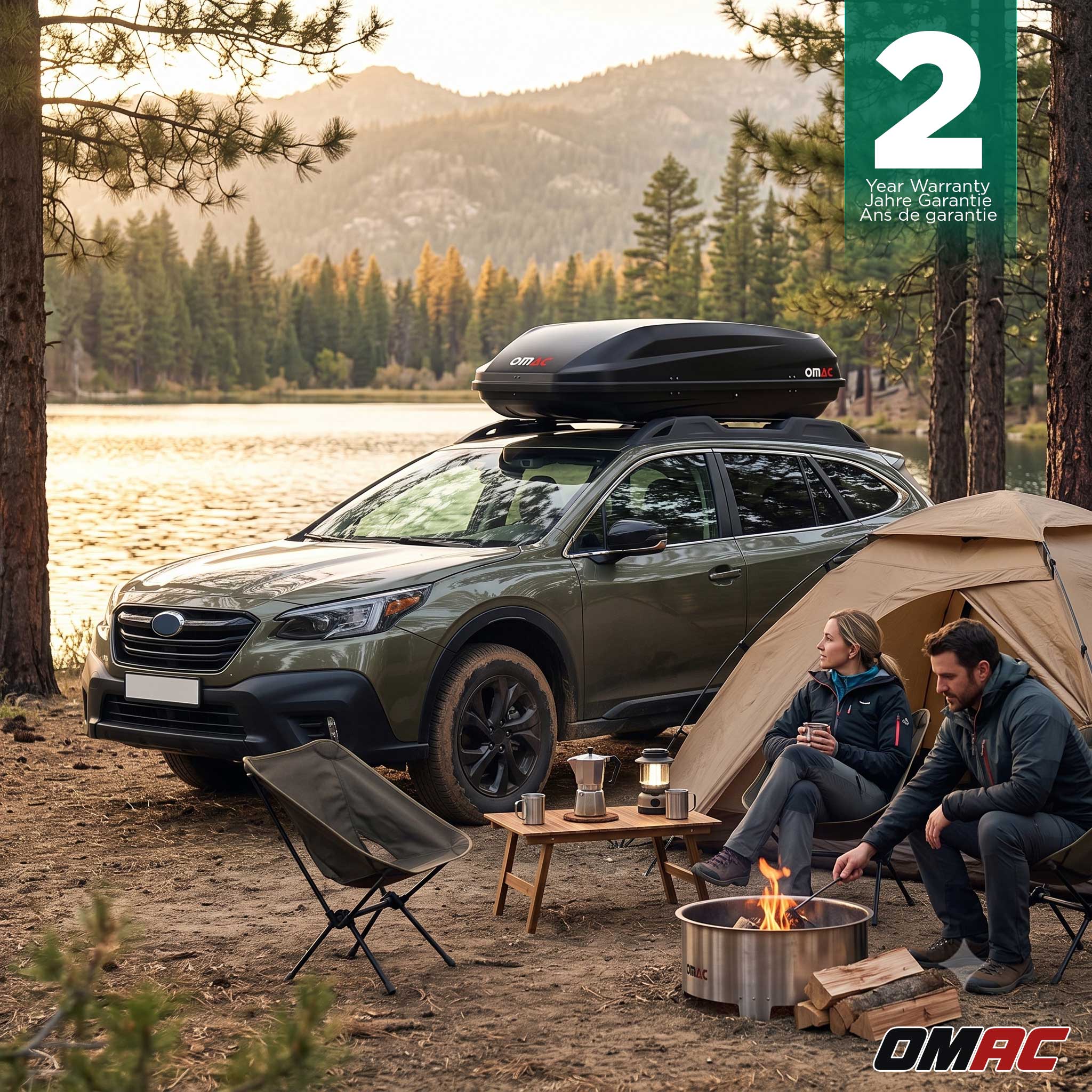 G3 Roof Box 12.7 cu ft PS UV-protected Matt Black Dual Side Opening