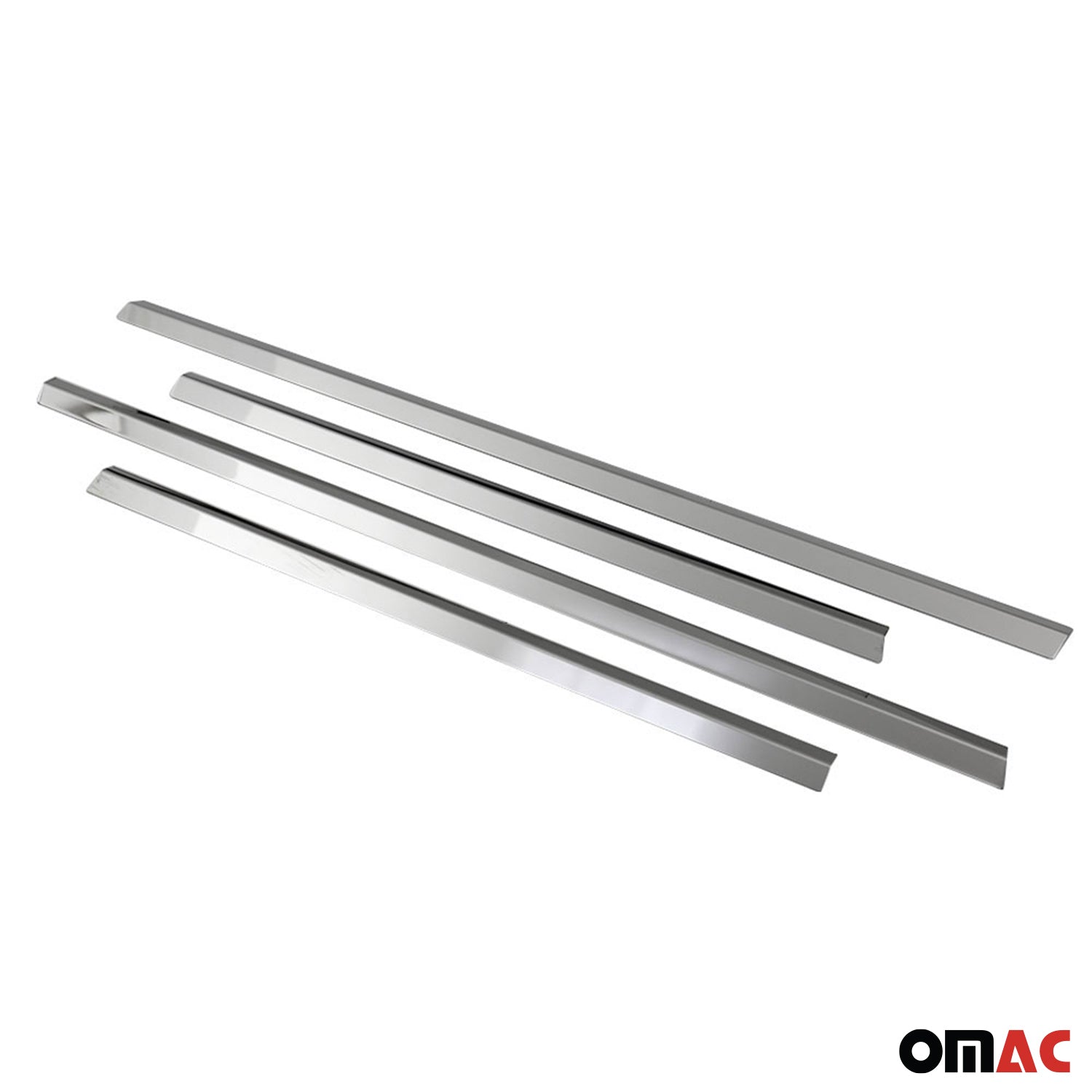 1997-2005 Mercedes M ML Class W163 Window Molding Trim Streamer S. Steel 4x