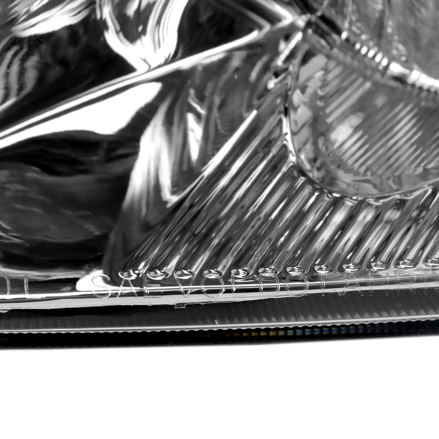 2007-2011 Honda CR-V Factory Style Headlights Chrome Housing/Clear Lens