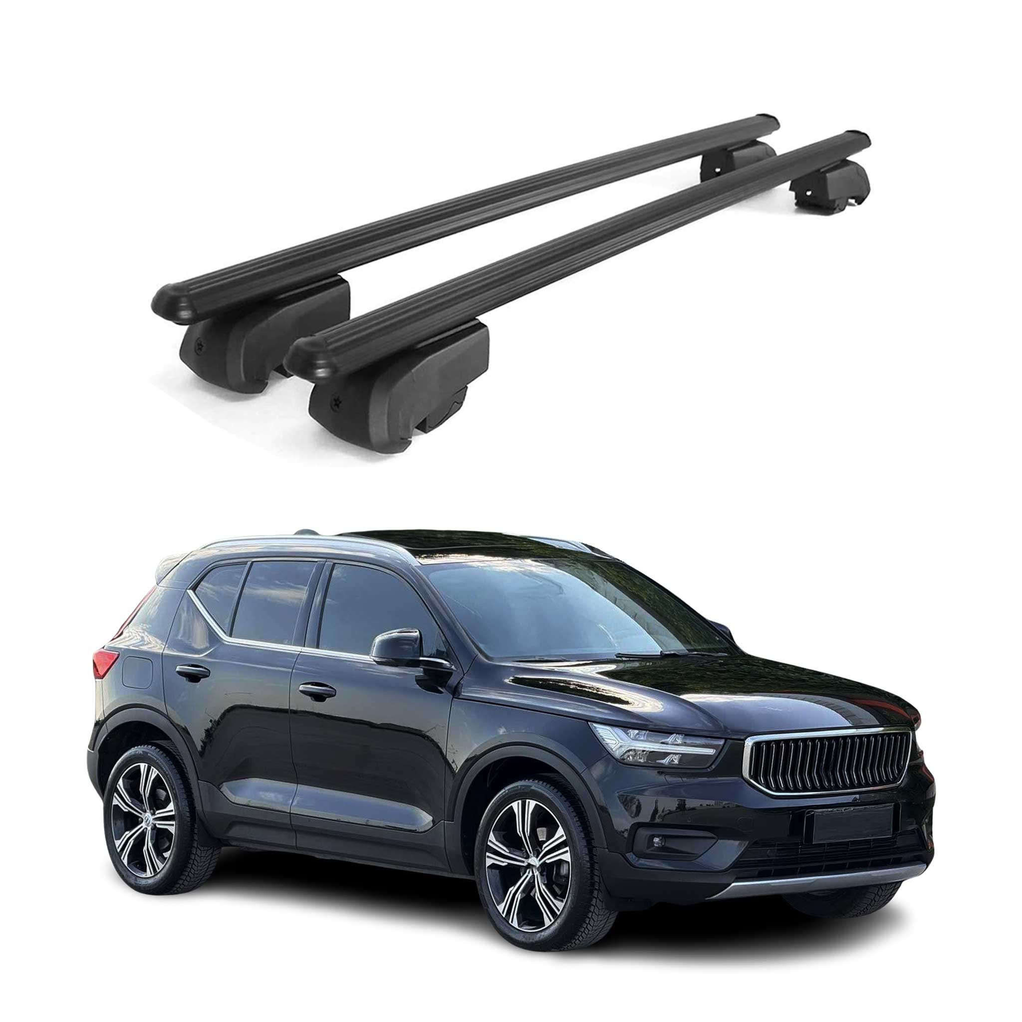 2019-2026 Volvo XC40 Roof Rack Cross Bars Black