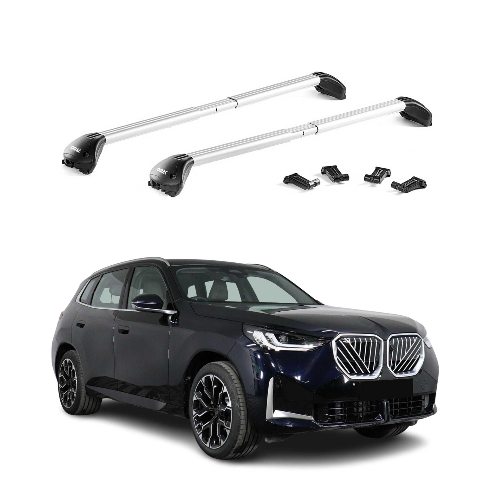 Roof Rack Cross Bars Luggage Carrier for BMW X3 G45 2025-2026 Alu Silver 2x