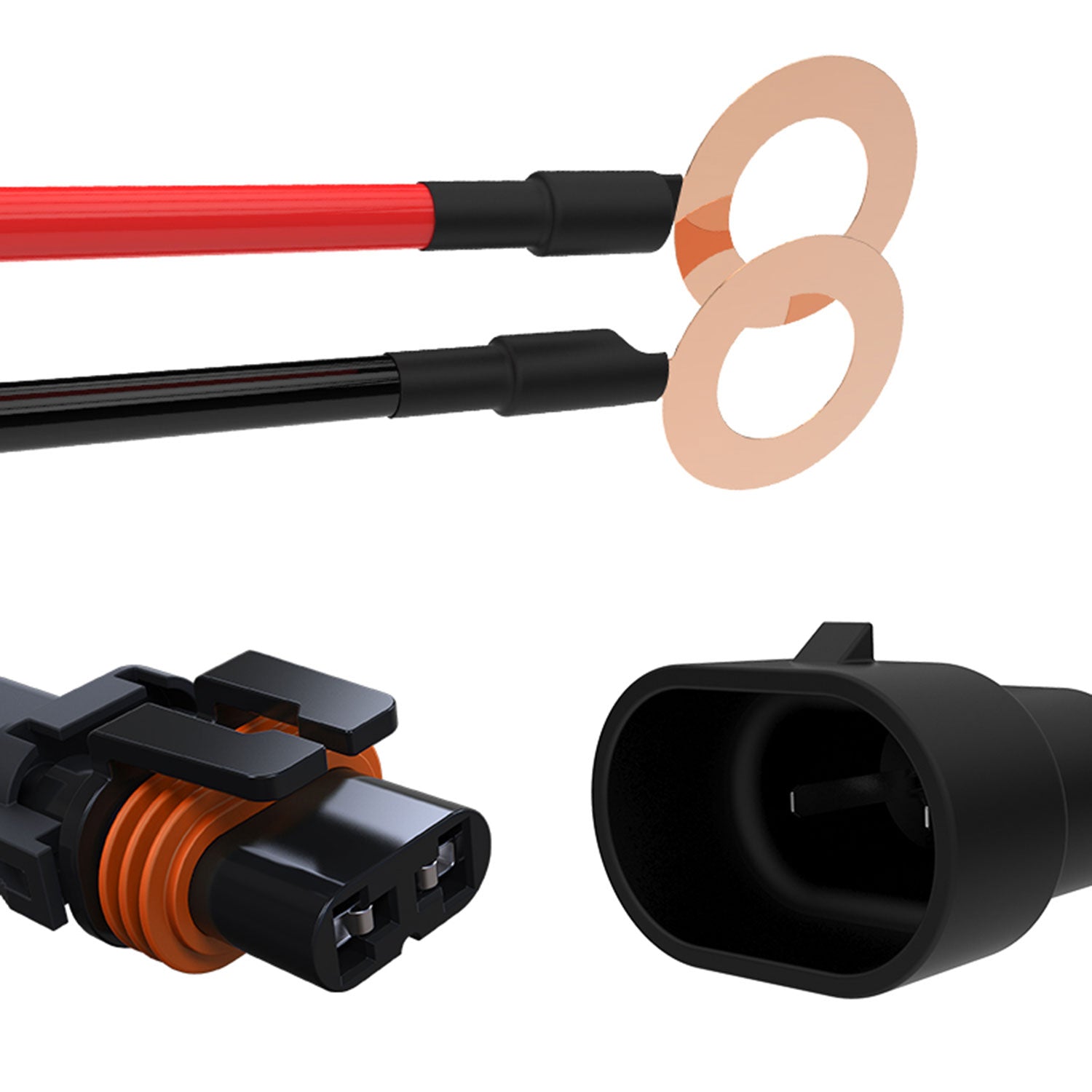 Universal 9' 14 Gauge Fog Lights Wiring Kit 2 Connectors Fuse Relay & Remote