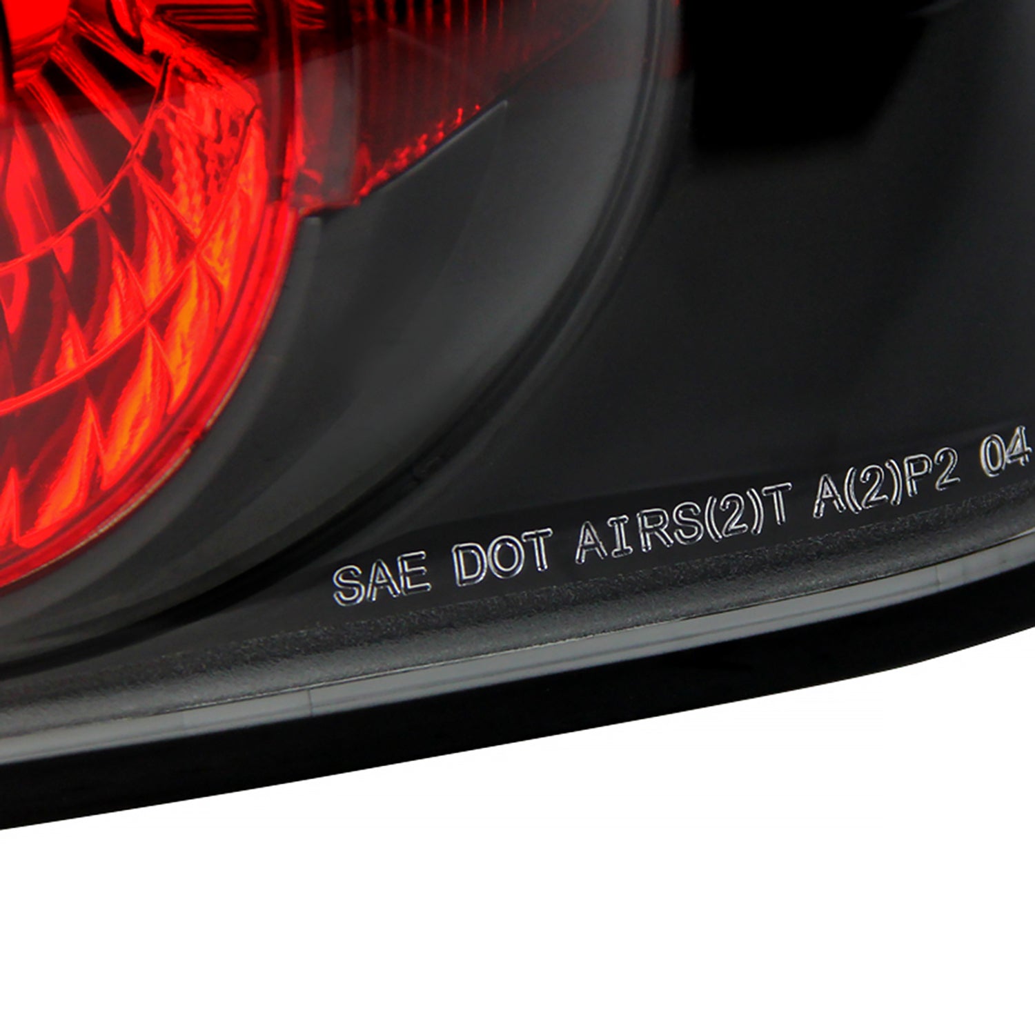 2004-2007 Chevrolet Malibu Tail Lights Matte Black Housing/Clear Lens
