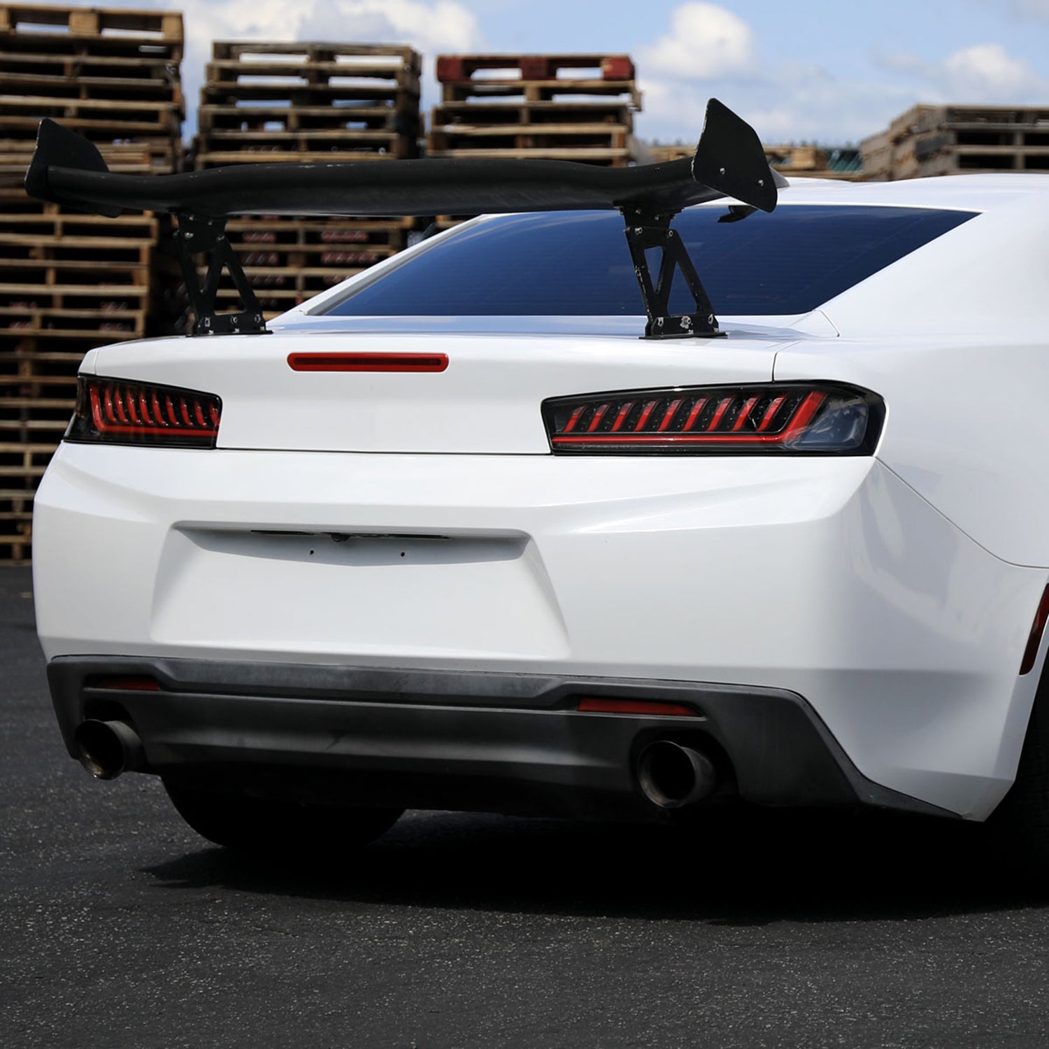 2016-2018 Chevy Camaro LED Tail Lights LED Turn Signal Lights Matt Black/Clear