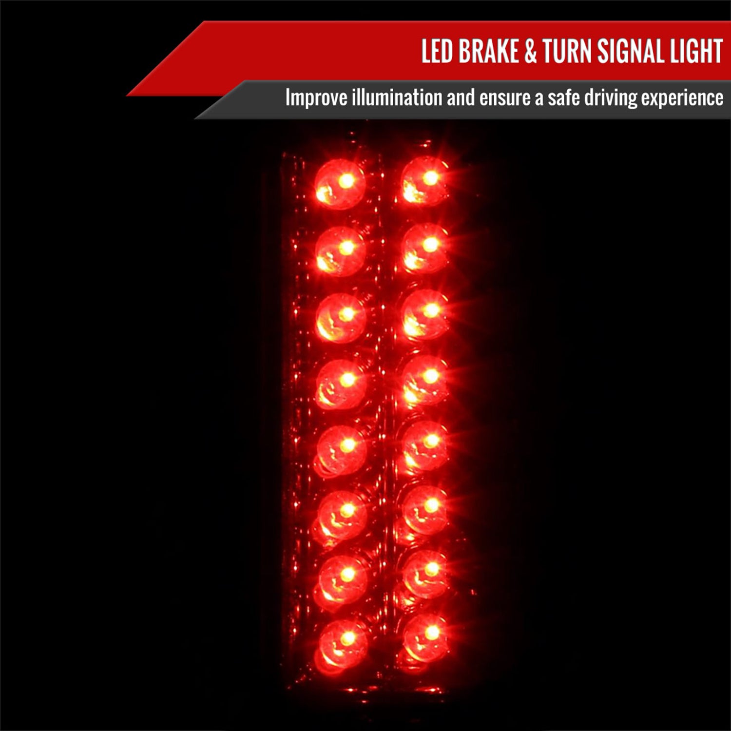 1988-2000 Chevy Silverado/Tahoe/Suburban/Sierra/Yukon LED Tail Lights Smoke