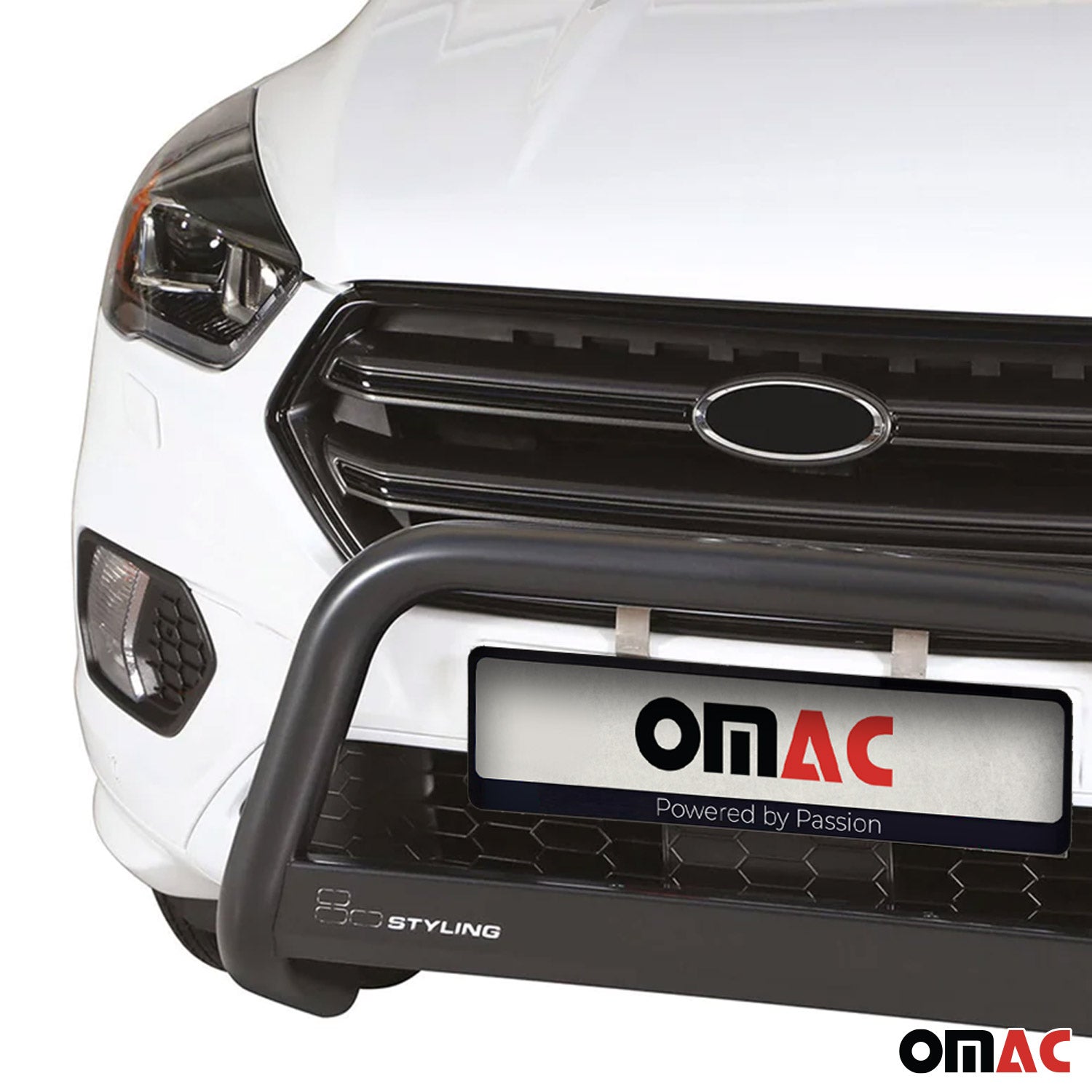 Bull Bar Push Front Bumper Grille for Ford Escape 2017-2019 Black 1 Pc