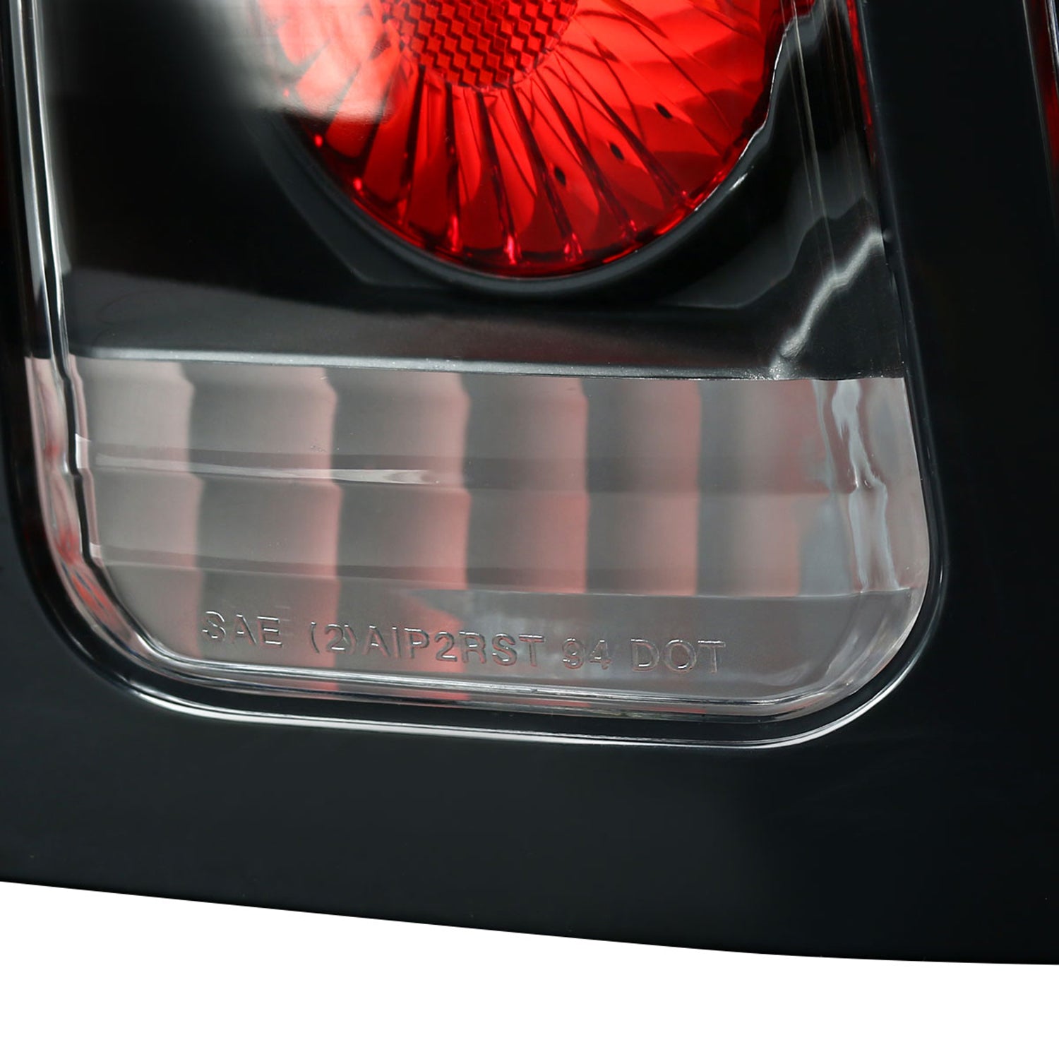 1994-1998 Ford Mustang Tail Lights Matte Black Housing/Clear Lens