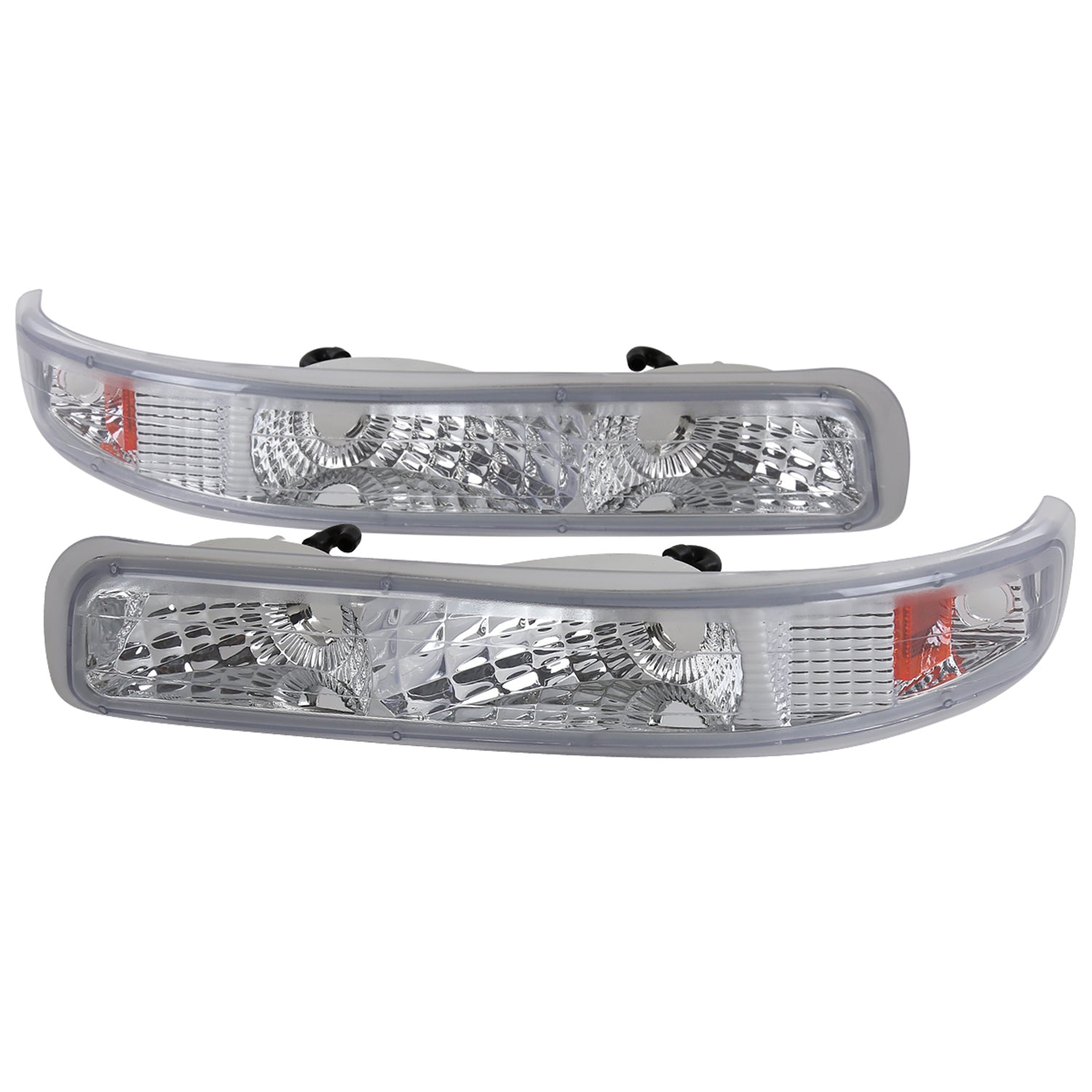 1999-2002 Chevy Silverado/ 2000-2006 Tahoe Suburban Bumper Lights Chrome/Clear