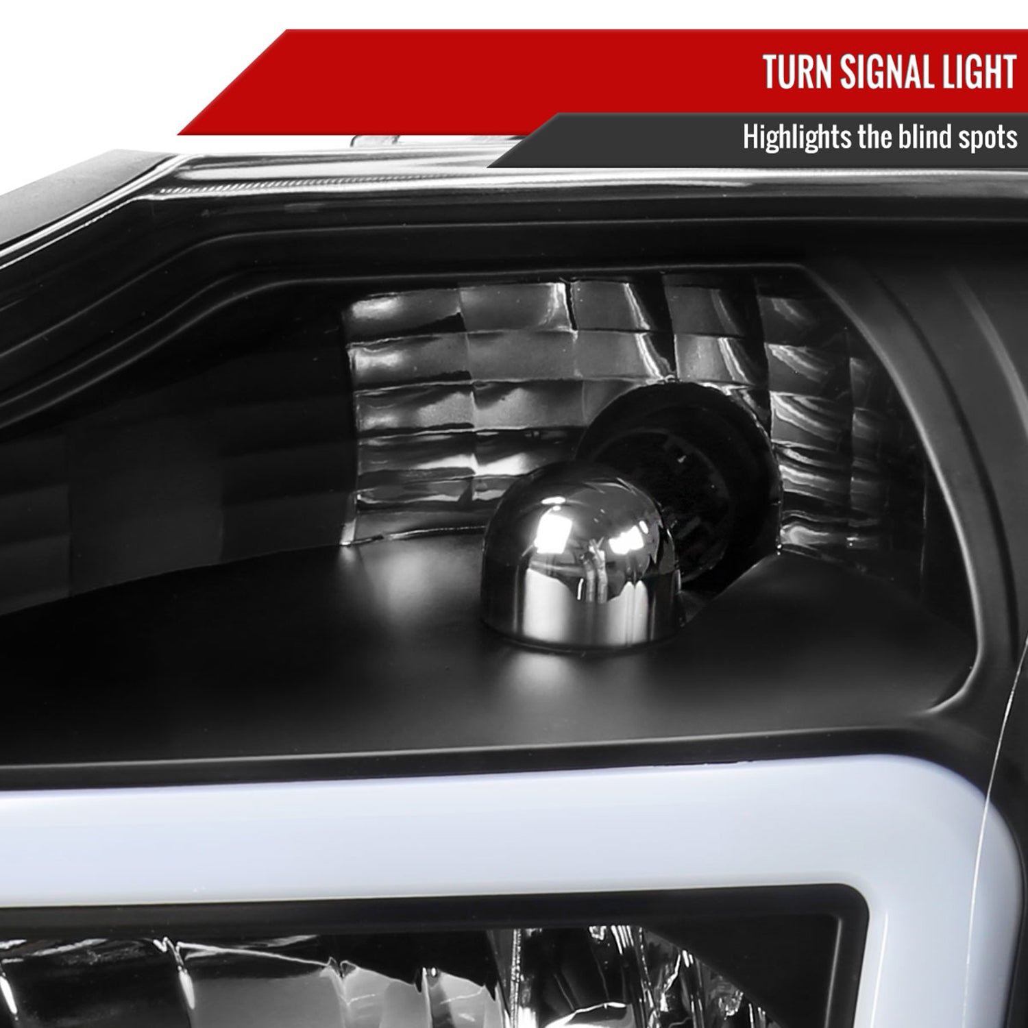 2004-2015 Nissan Titan / 2004-2007 Armada LED Bar Factory Headlights Matt Black