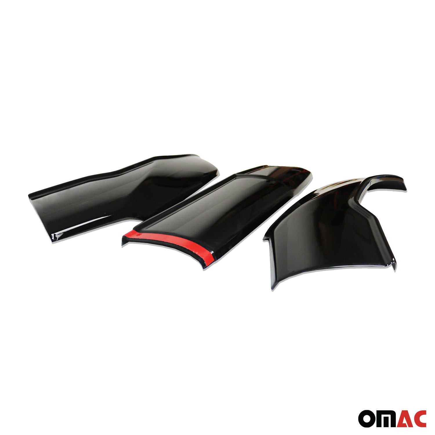 2019-2025 Mercedes Sprinter W907 910 Bug Shield Deflector & Window Visor Kit 3Pcs Smoke