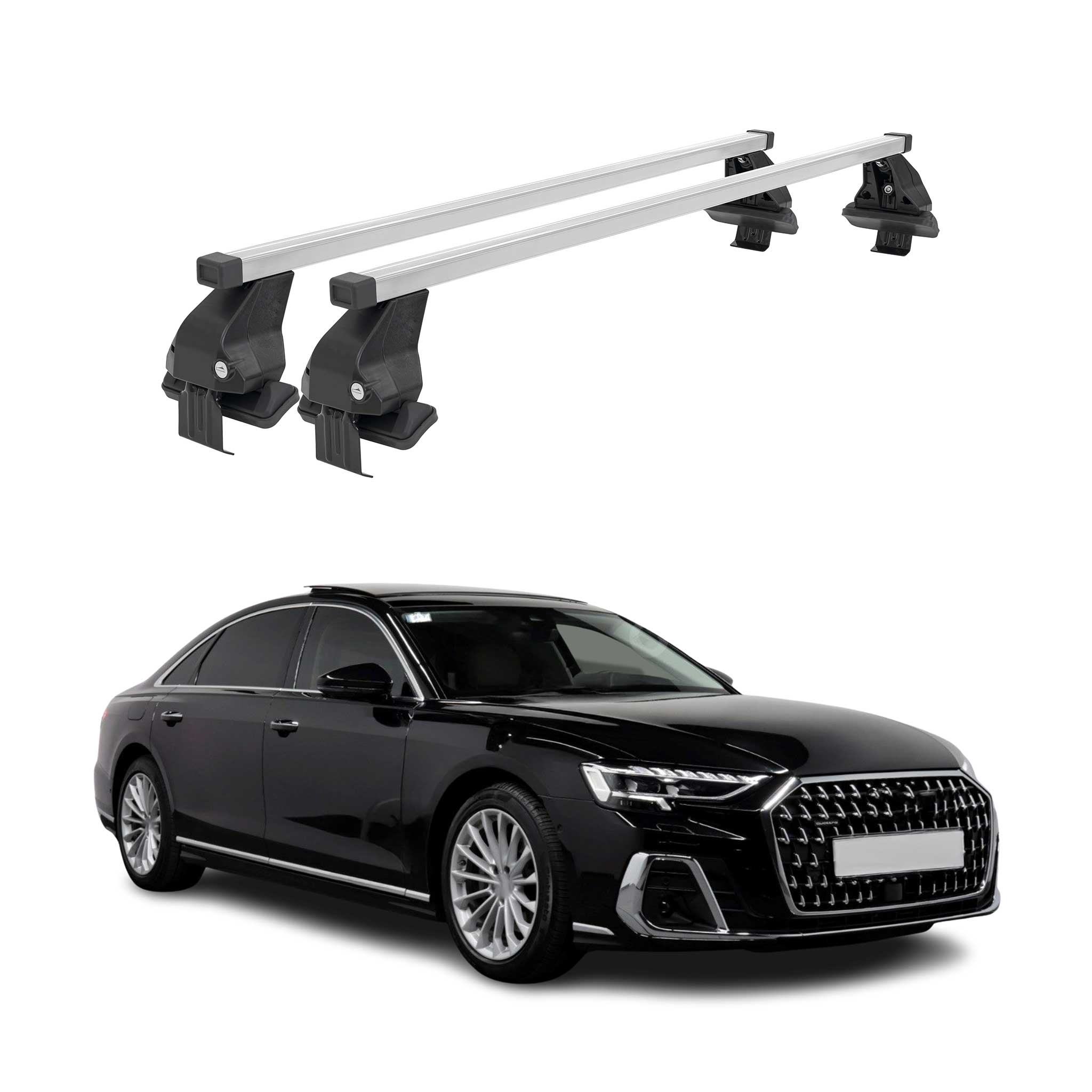 2019-2024 Audi A8 L Roof Rack Cross Bars Silver