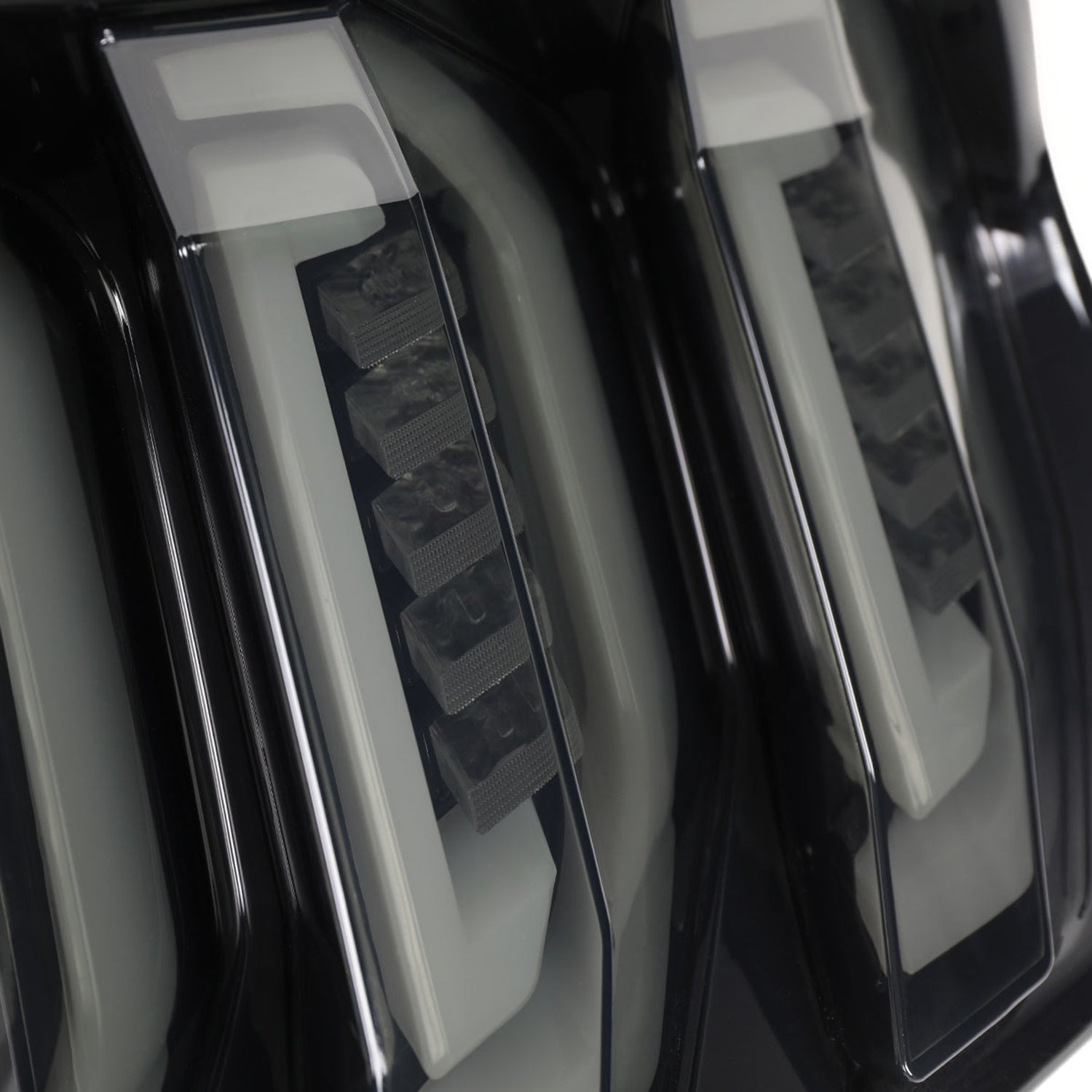 2015-2023 Ford Mustang Sequential Signal LED Tail Lights Glossy Black/Smoke