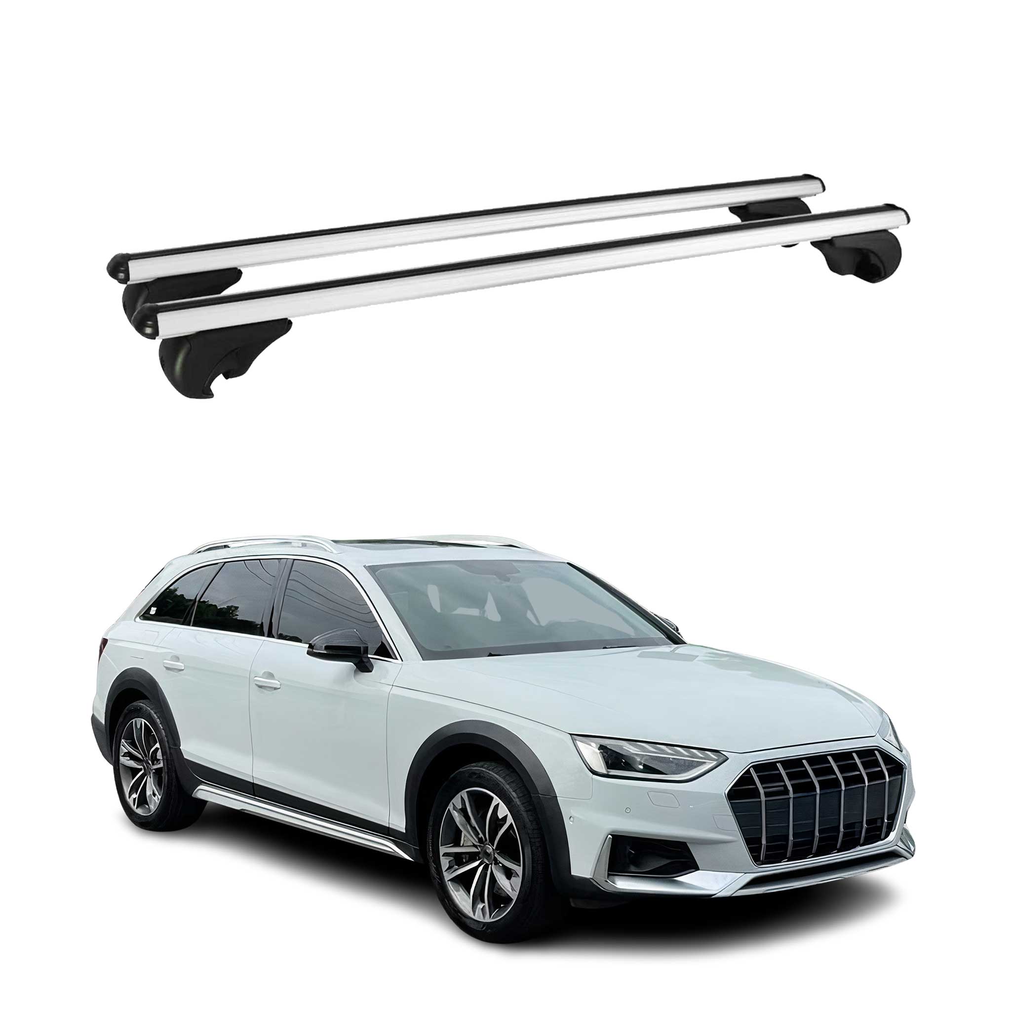 2017-2024 Audi A4 Allroad B9 Roof Rack Cross Bars Luggage Carrier 2 Pcs