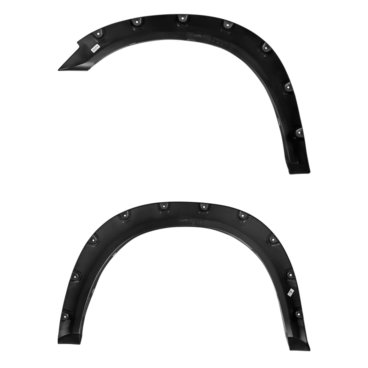 2010-2017 Dodge RAM 2500/3500 Smooth V2 Rivet Style Fender Flares