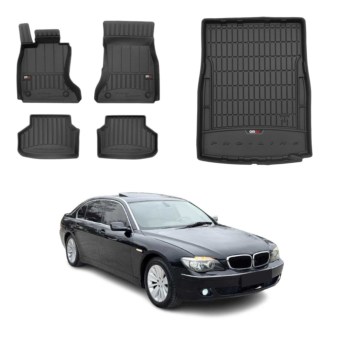 OMAC Floor Mats & Cargo Liners for BMW 7 Series Sedan Short F01 2009-2015