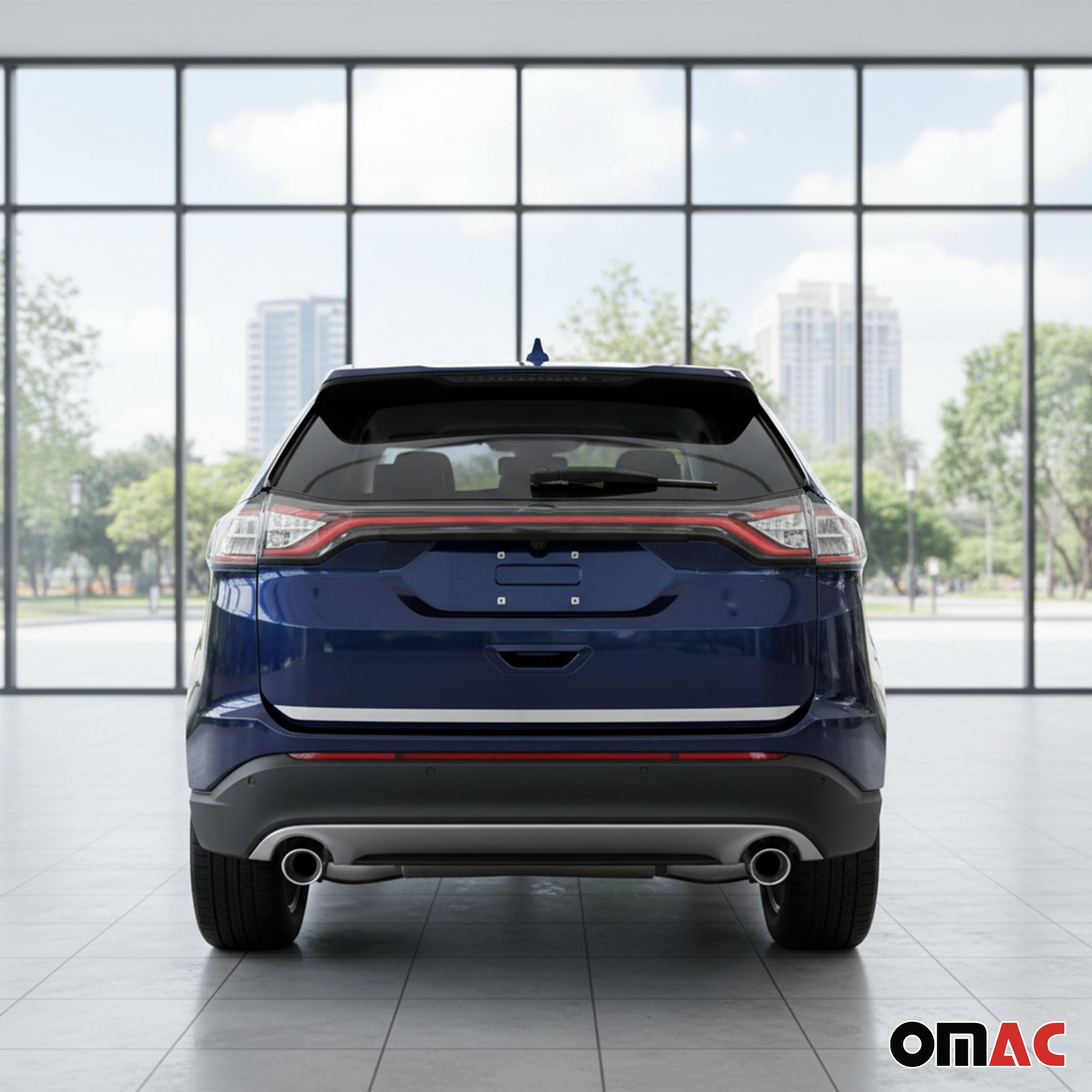 2015-2019 Ford Edge Rear Trunk Lid Molding Trim Stainless Steel Silver