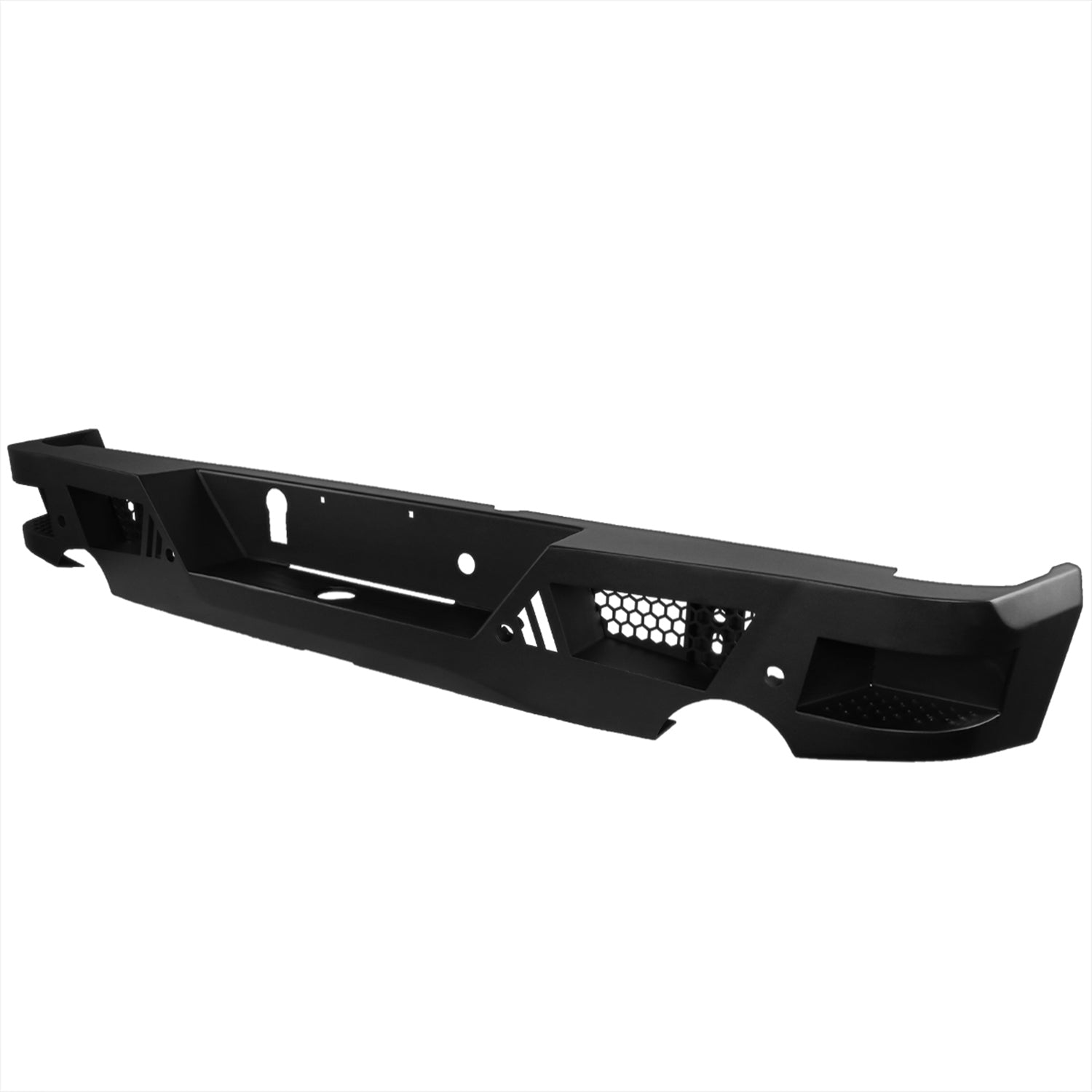 2009-2018 Dodge RAM 1500 2500 3500 Black Heavy Duty Steel Rear Step Bumper