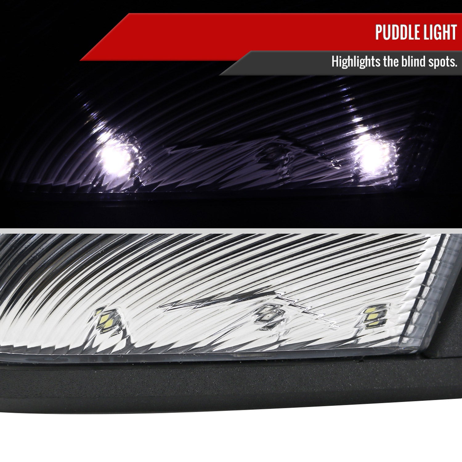 2013-2019 Dodge RAM Black Auto-Fold & Heated Side Mirror Turn Signal Passenger