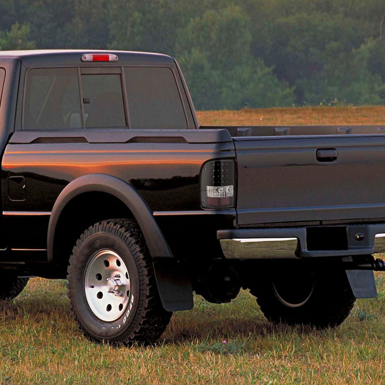 2006-2011 Ford Ranger V2 LED Tail Lights Matte Black Housing/Clear Lens