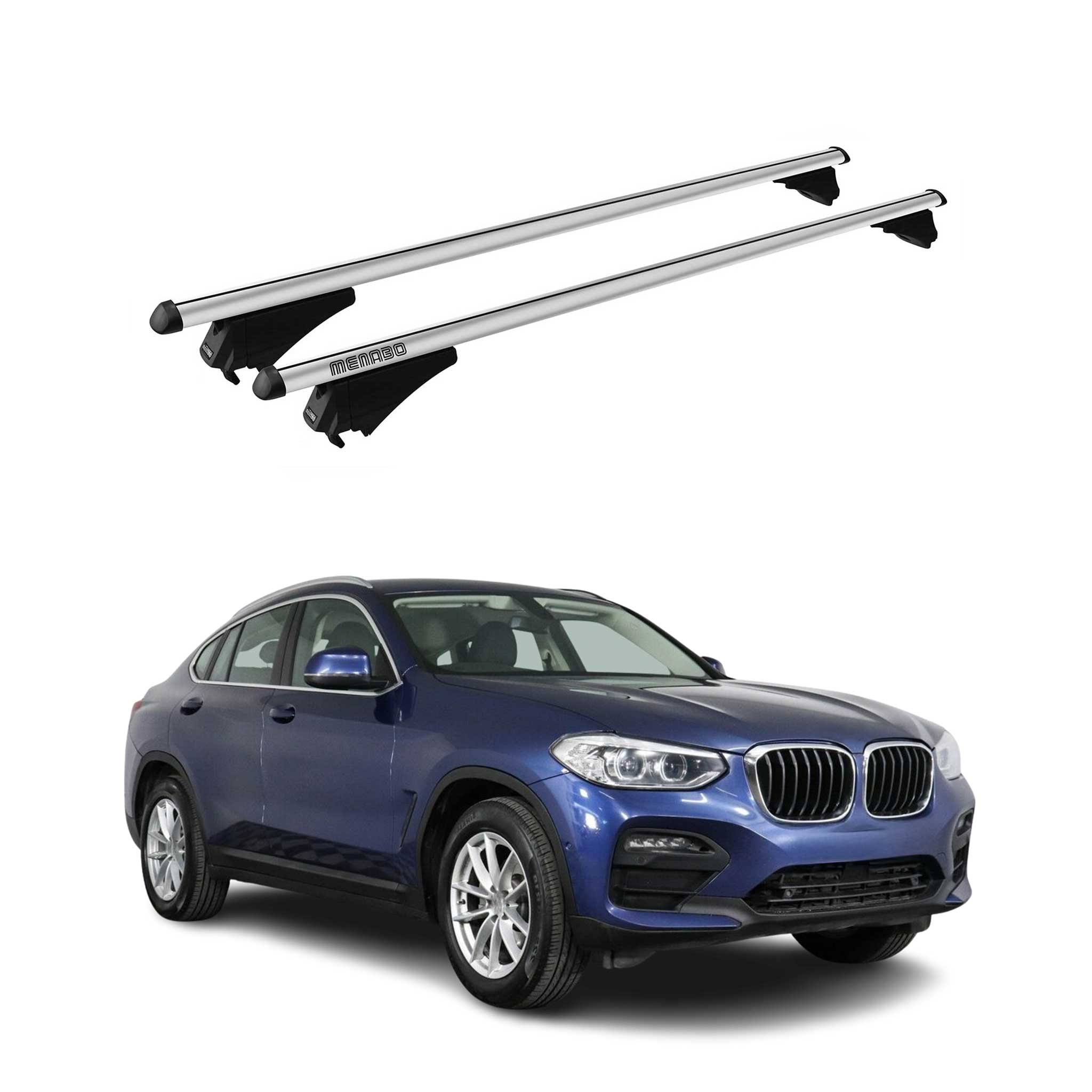 2019-2025 BMW X4 G02 Roof Rack Cross Bars Silver