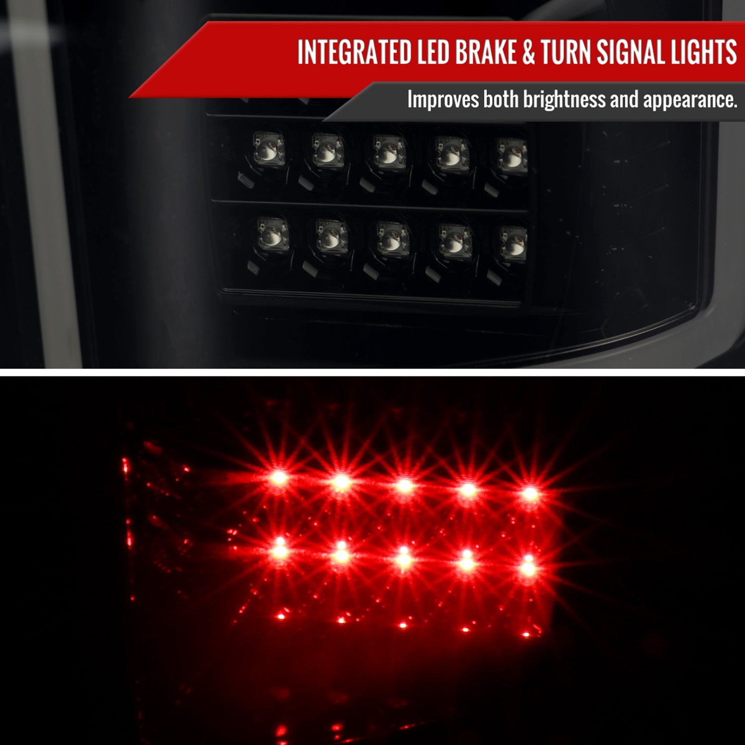 2018-2020 Ford F-150 LED Tail Lights Glossy Black Housing/Smoke Lens