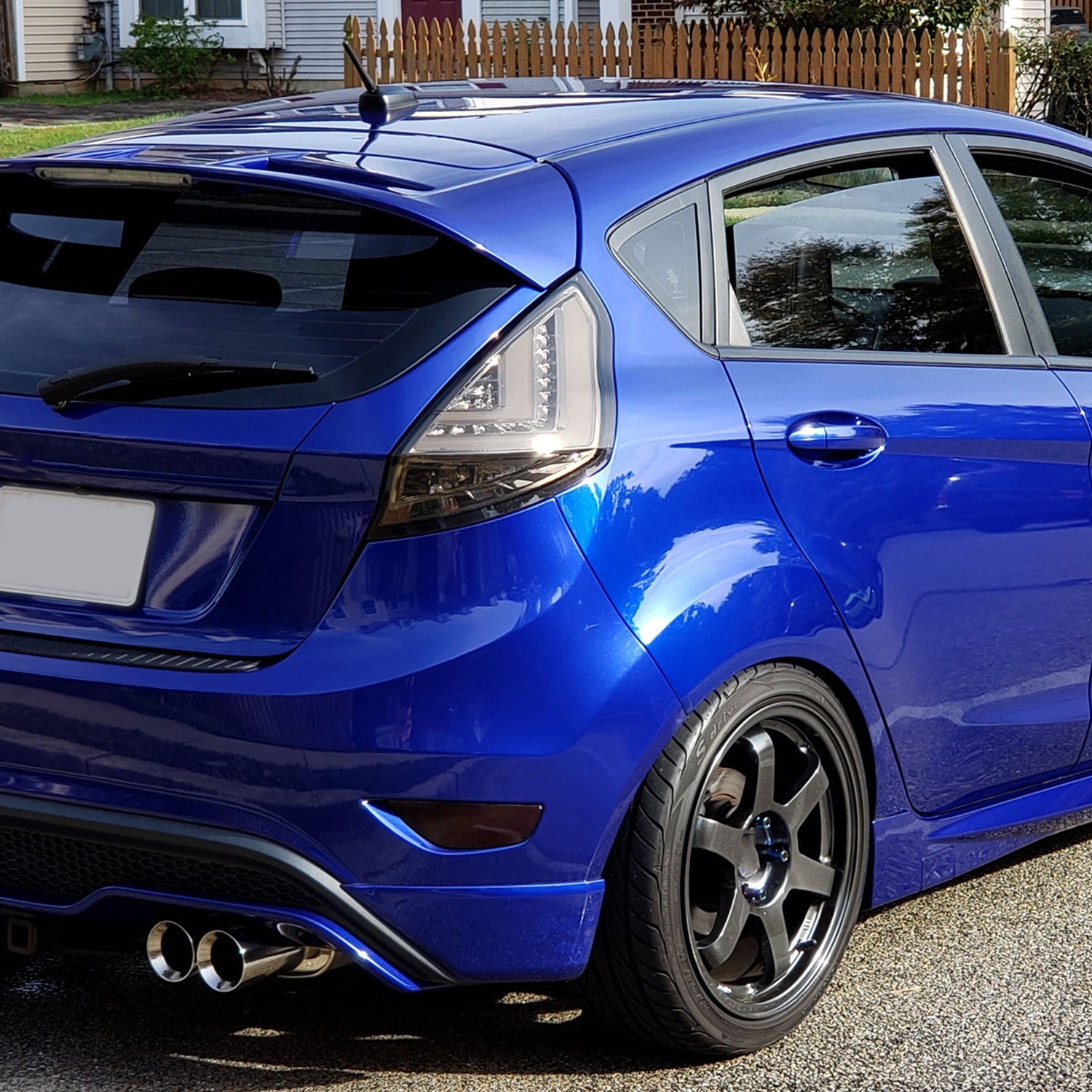 2014-2019 Ford Fiesta Hatchback LED Bar Tail Lights Chrome/Smoke Lens