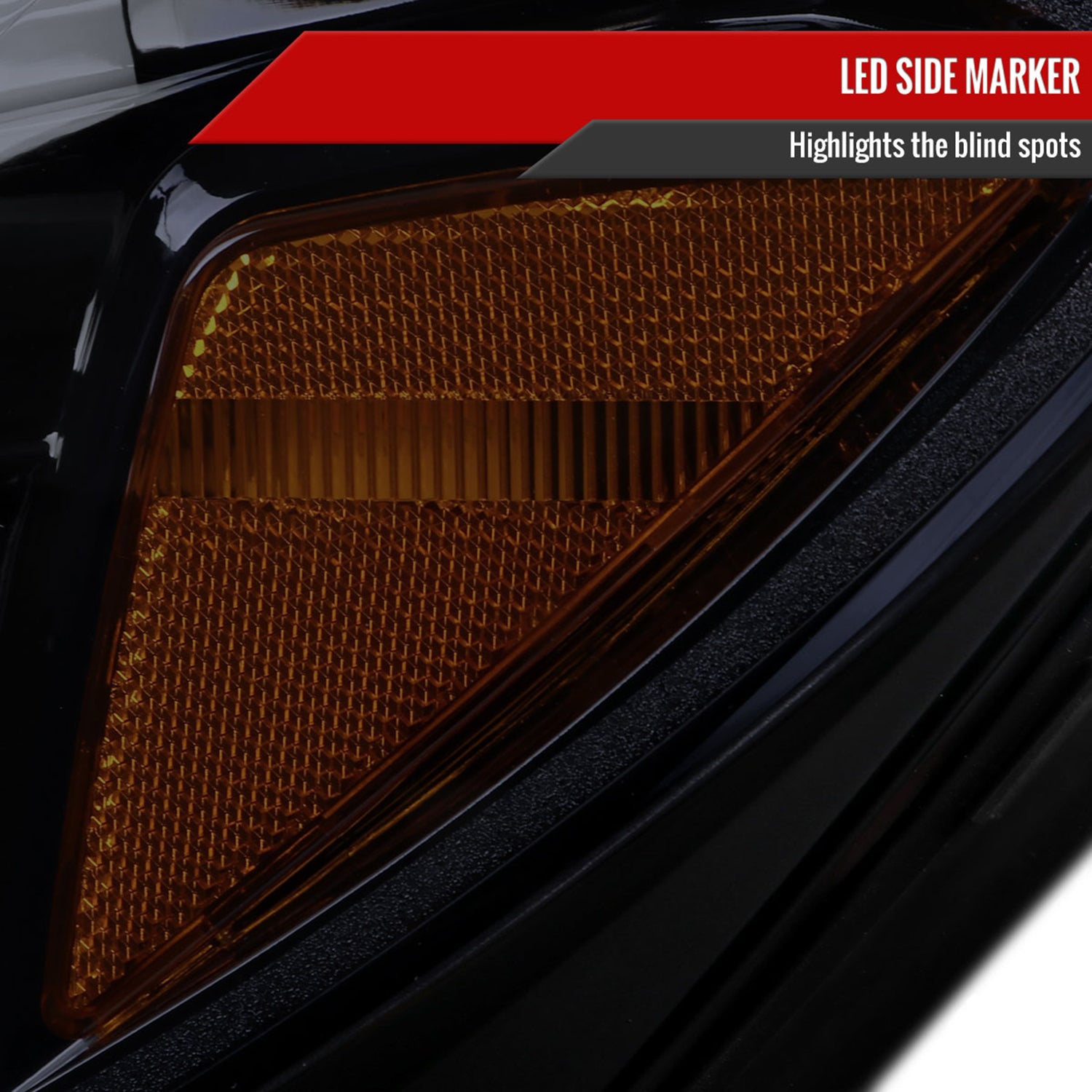 2015-2018 Mercedes-Benz C-Class W205 Signal Headlights Black/Light Smoke