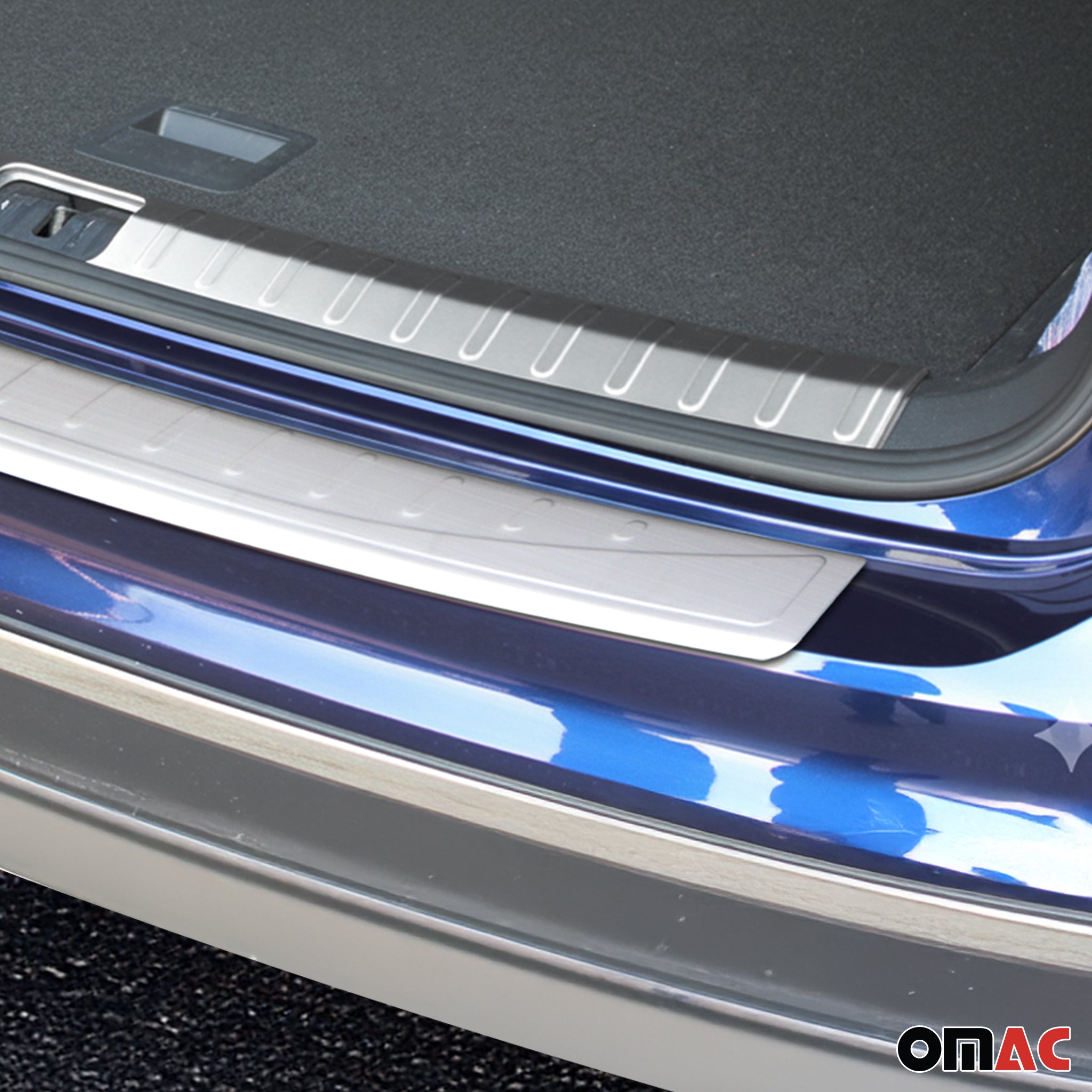 Rear Bumper Guard & Trunk Sill Cover Set for VW Tiguan 2018-2024 S.Steel Brushed