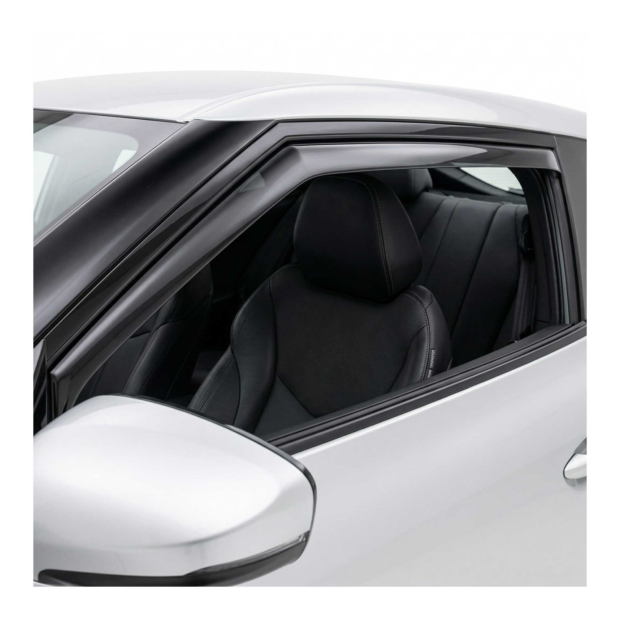2012-2017 Hyundai Veloster Window Visor Vent Rain Deflector 2Pcs Smoke