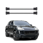 2003-2010 Porsche Cayenne Roof Rack Cross Bars Silver