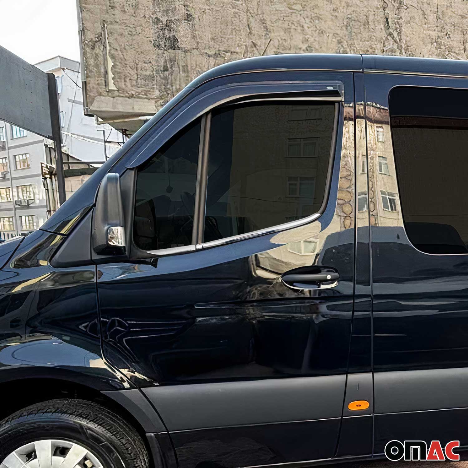 Window Molding Trim for Mercedes Sprinter W907 2019-2026 S.Steel Chrome 4Pcs